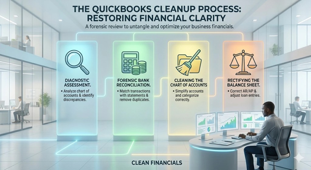 QuickBooks Cleanup Services:  The Benefits of a Professional Cleanup