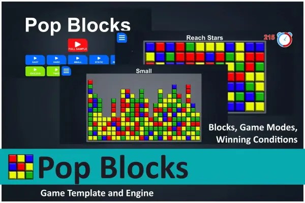 Popup Blocks Unity Asset Card
