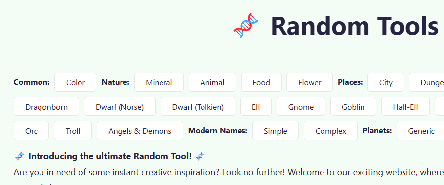 TheRandom.Tools launch 1