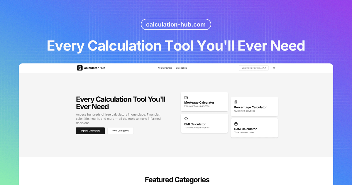 Calculation Hub 1