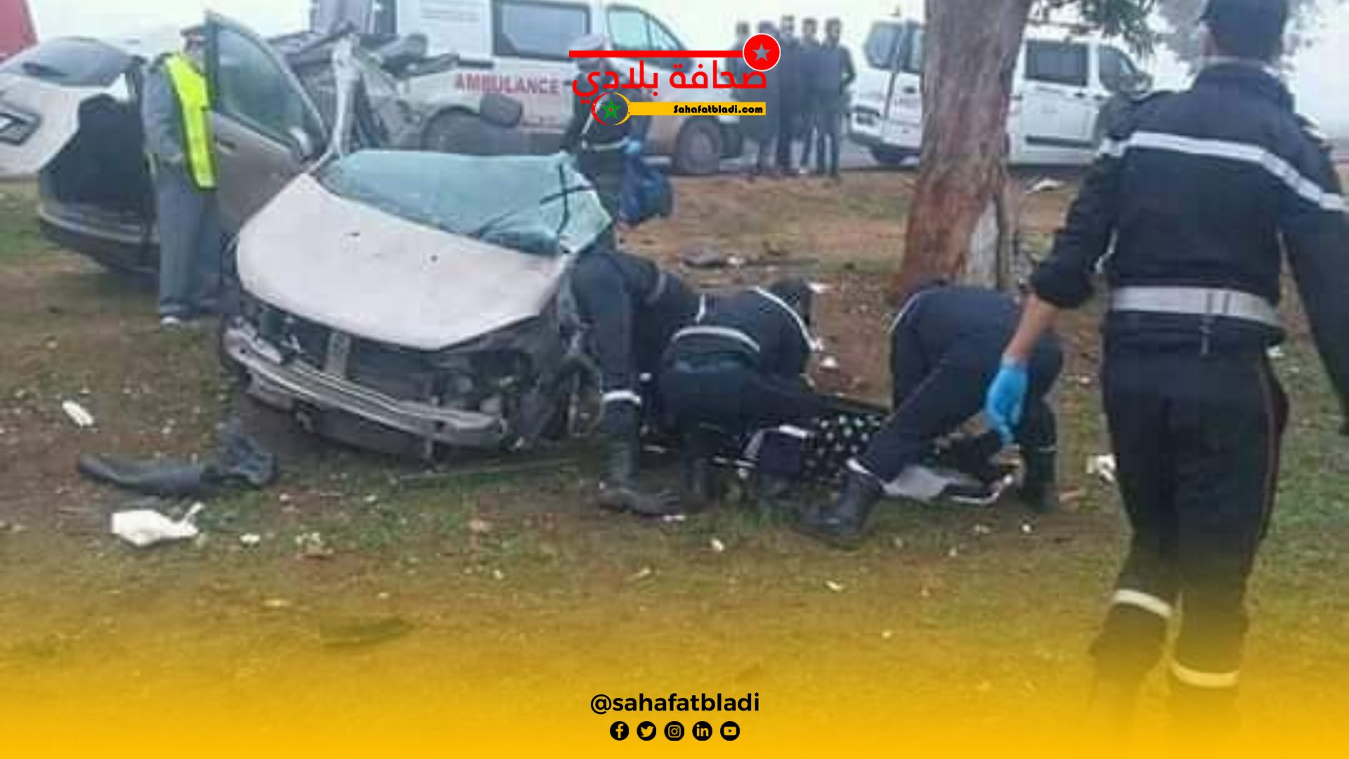 مأساة مرورية في إقليم اليوسفية: مصرع أربعة أفراد من أسرة واحدة في حادثة سير مروعة