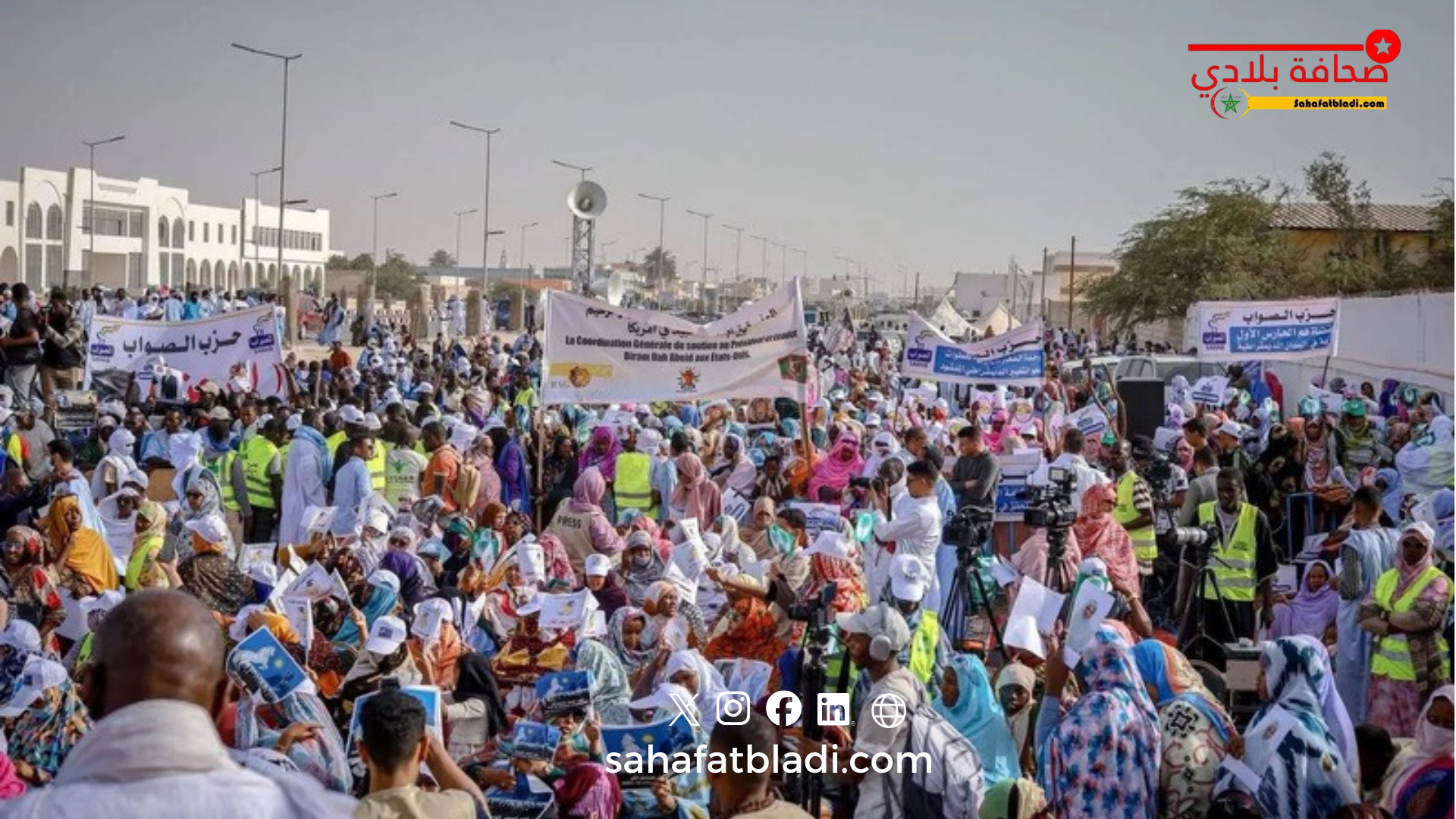 طاقم مستشفى حمد بموريتانيا يحتج للمطالبة بإنصافه وإصلاح أوضاع المؤسسة الصحية