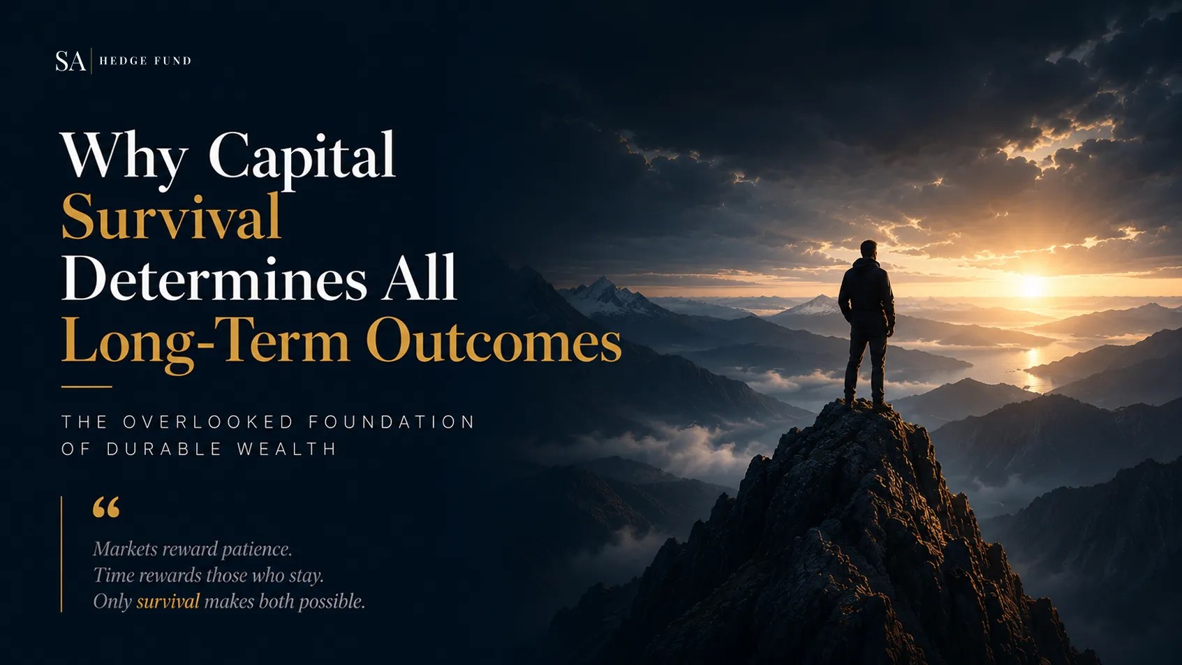 Why Capital Survival Determines All Long-Term Outcomes