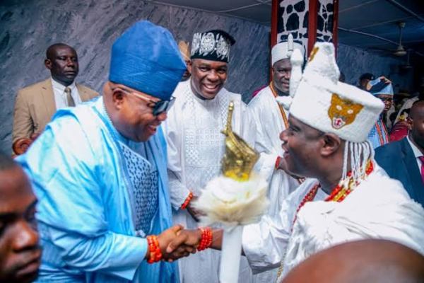 Olojo Festival: Governor Adeleke Felicitates with Ooni of Ife, Children of the Source