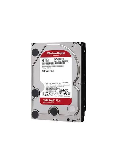 Western Digital WD Red Plus NAS 4TB Internal Hard Drive - 5400 RPM SATA 6 Gb/s 128 MB Cache 3.5"