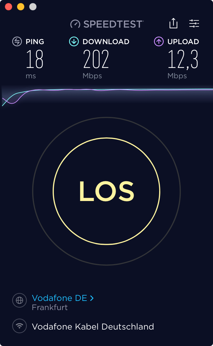 Speedtest HP305