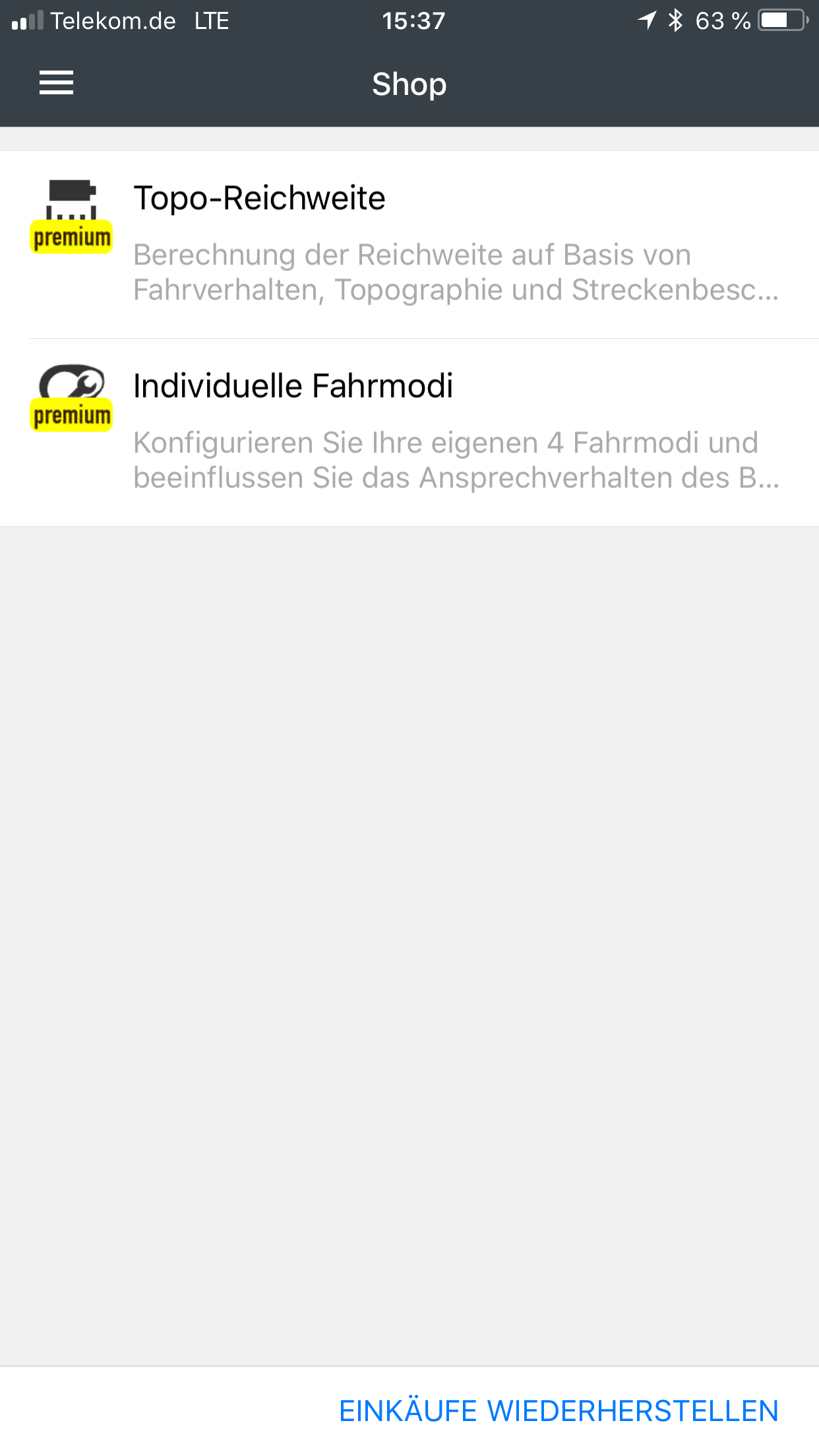 Aufpreispflichtige Extras