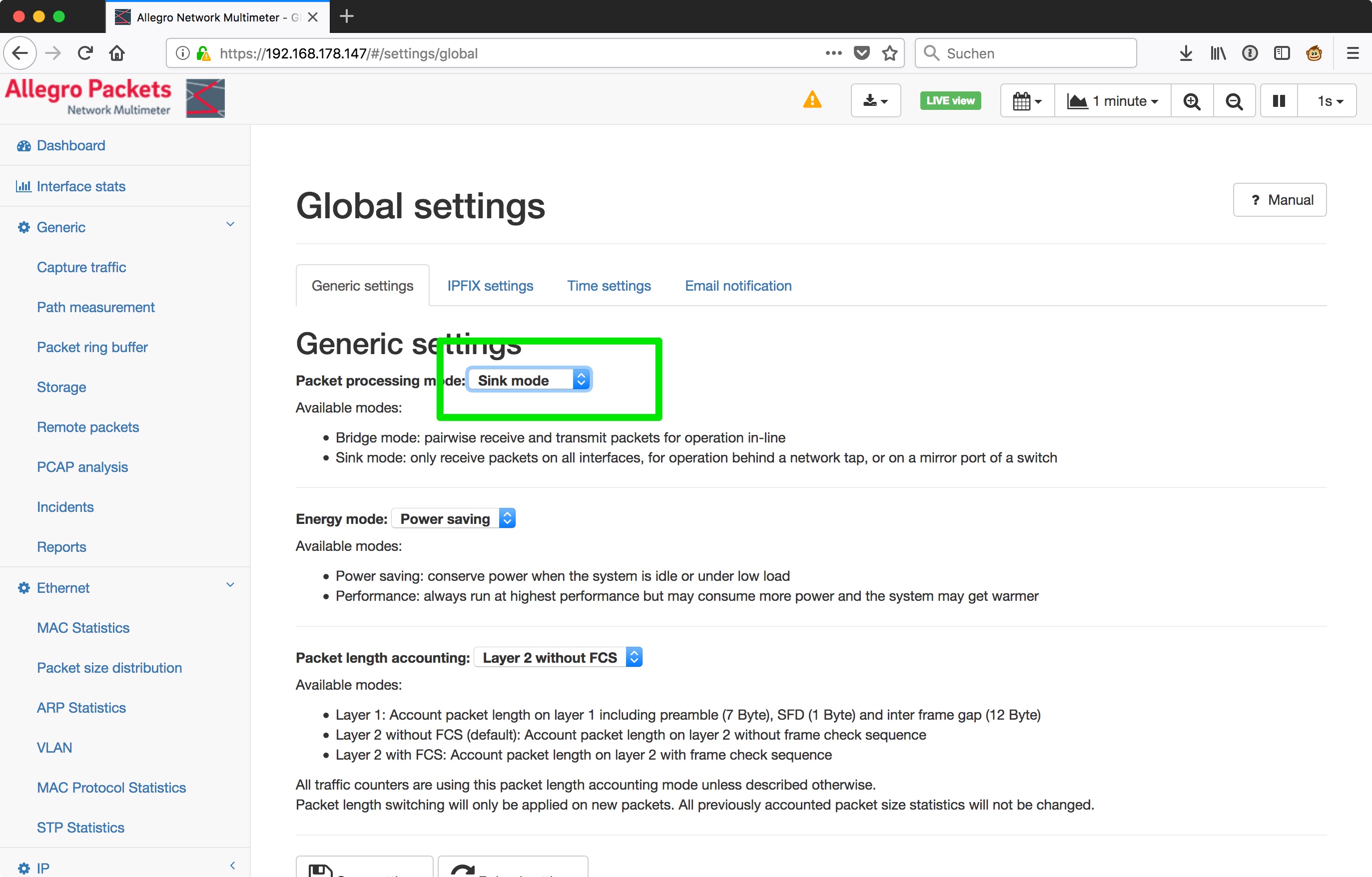 Allegro_Network_Multimeter_-_Global_settings