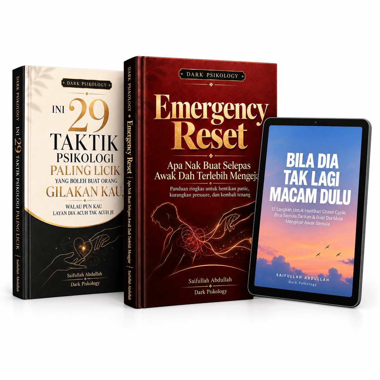 [MAIN EBOOK] Bila Dia Tak Lagi Macam Dulu+ 2 FREE EBOOK (EMERGENCY RESET dan 29 TAKTIK PSIKOLOGI)-RM49