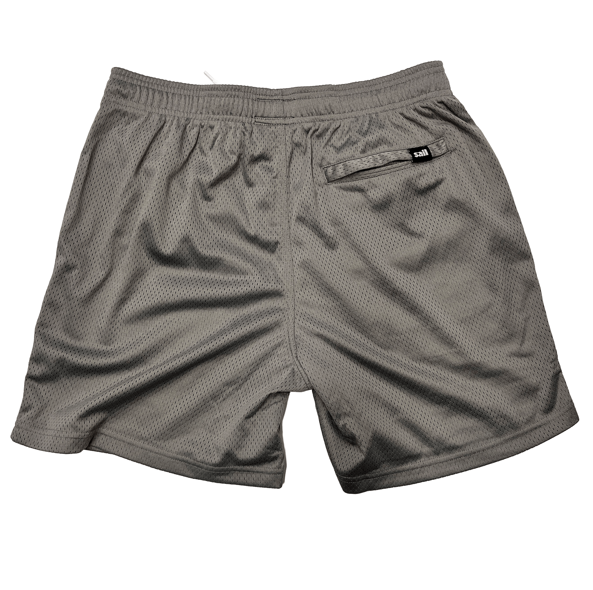 sail cloth "box logo" mesh shorts.