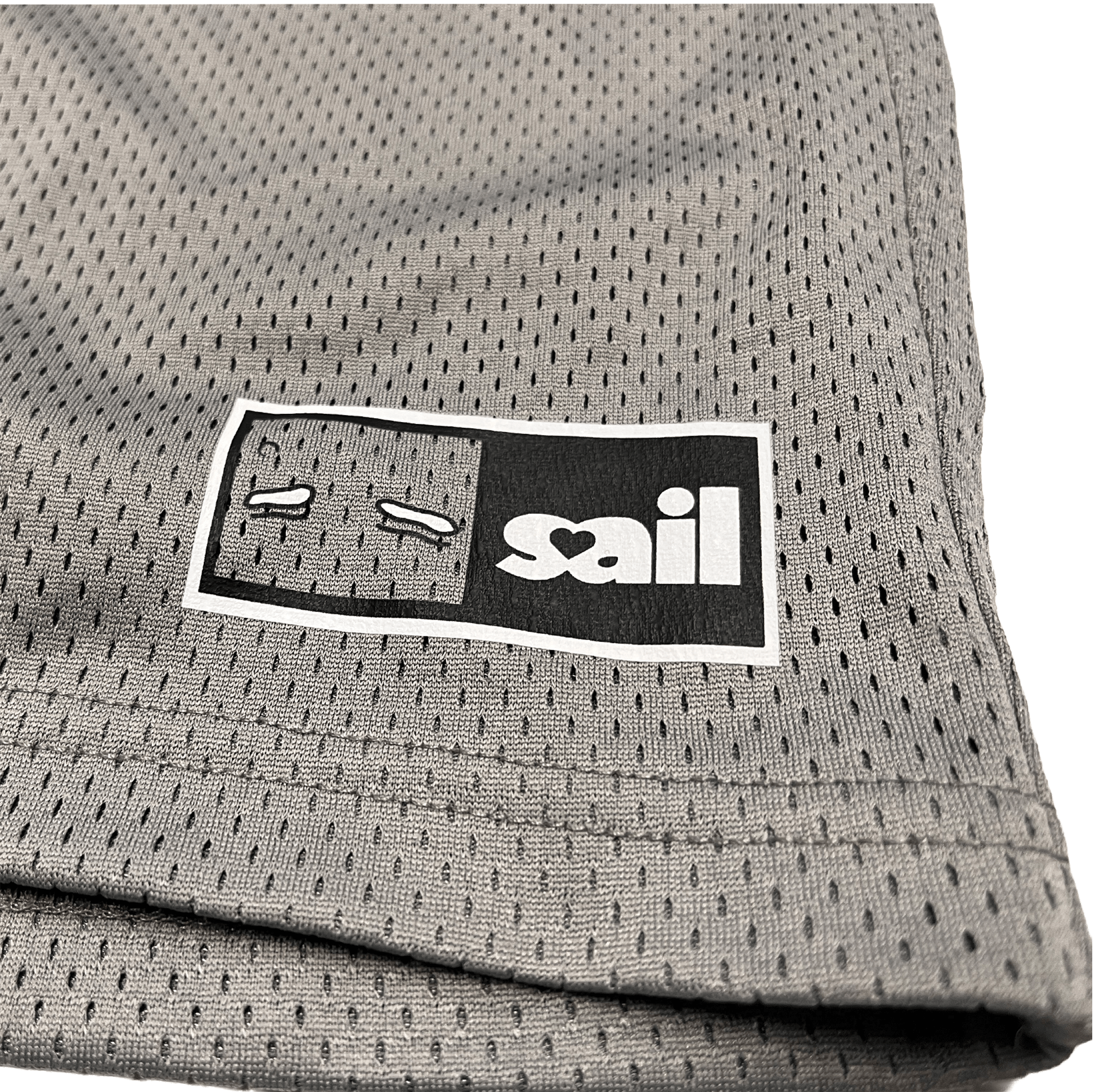 sail cloth "box logo" mesh shorts.