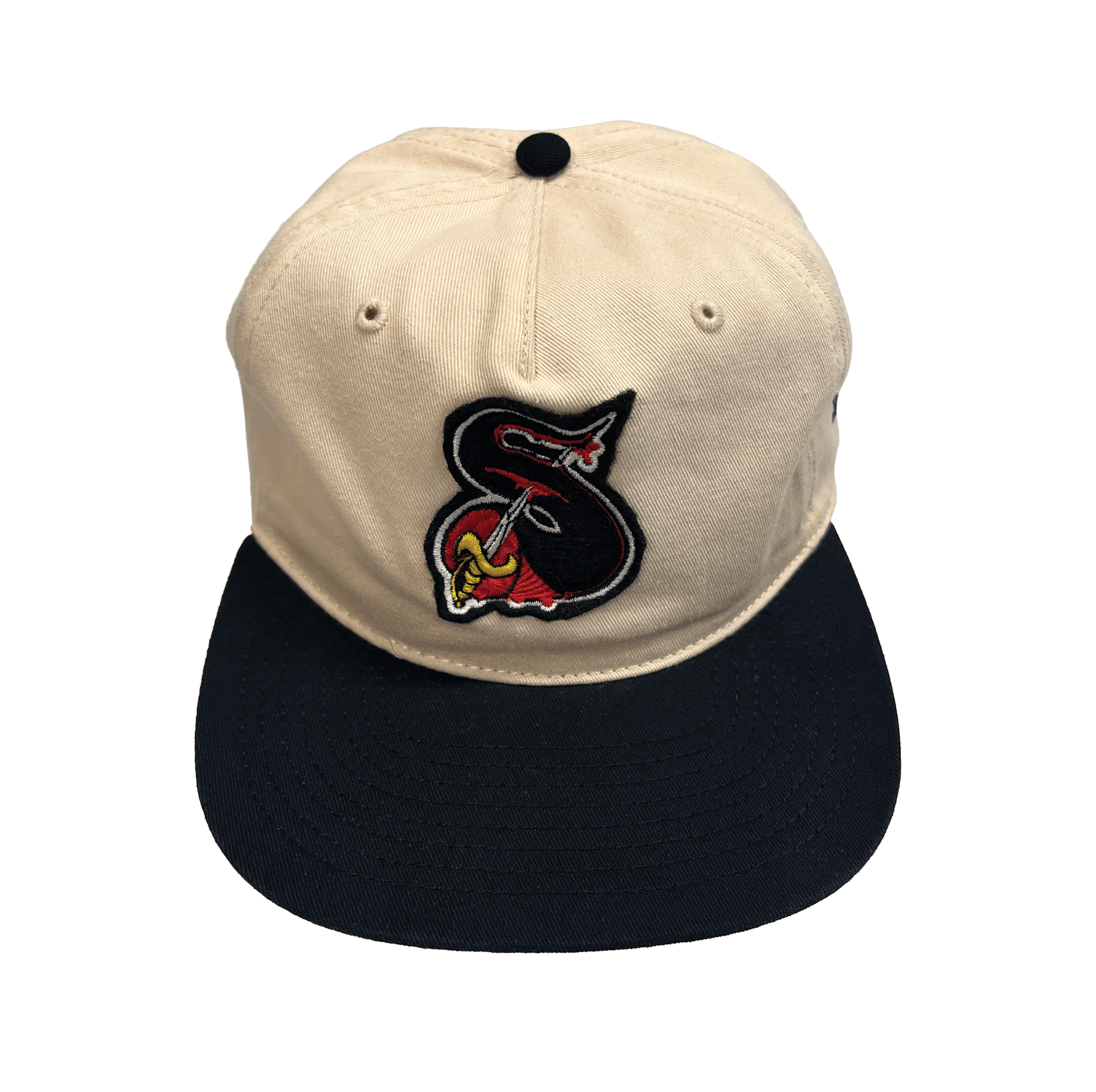 sail cloth "felt sword patch" two tone cap