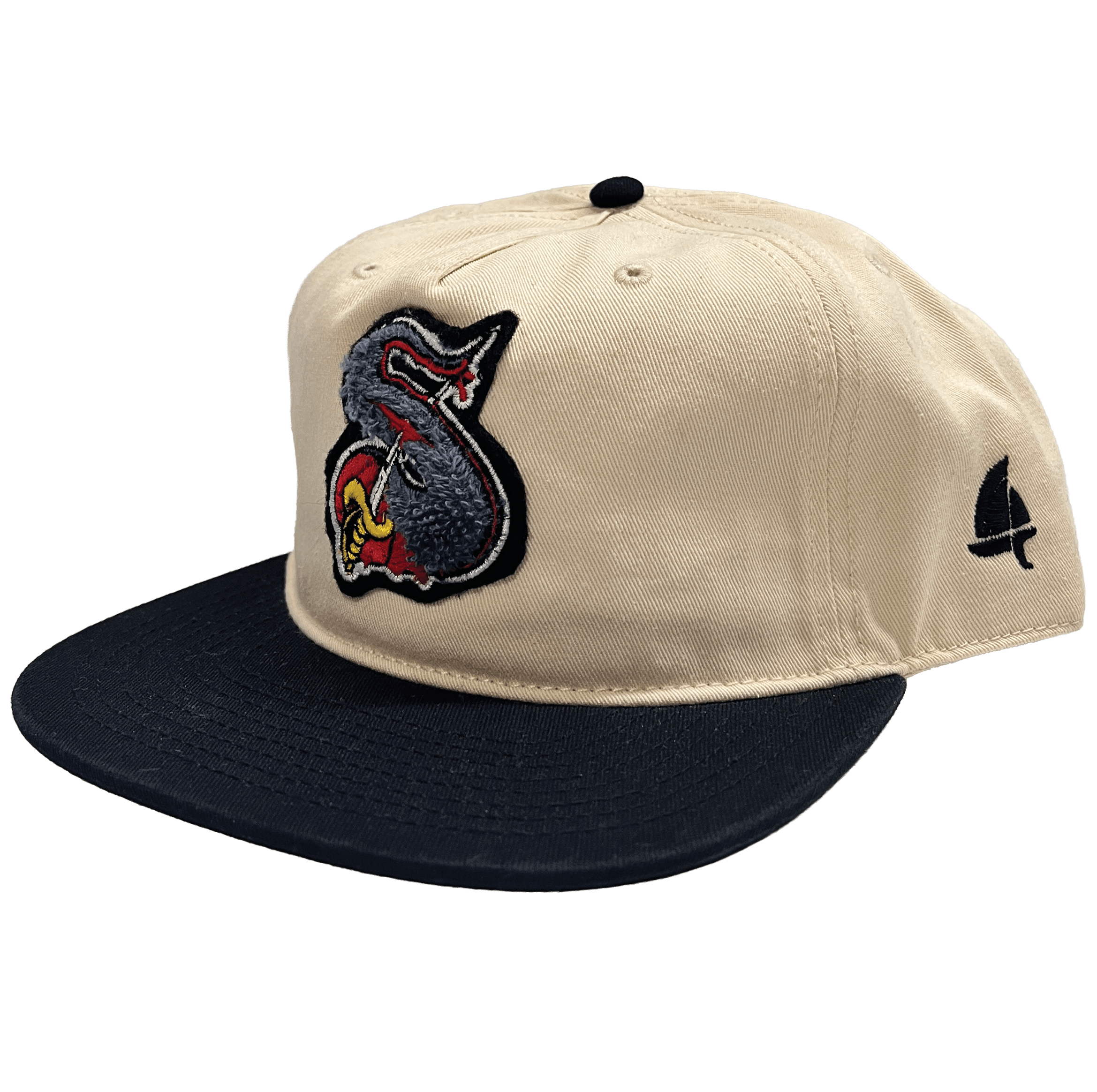 sail cloth "chenille sword patch" two tone cap
