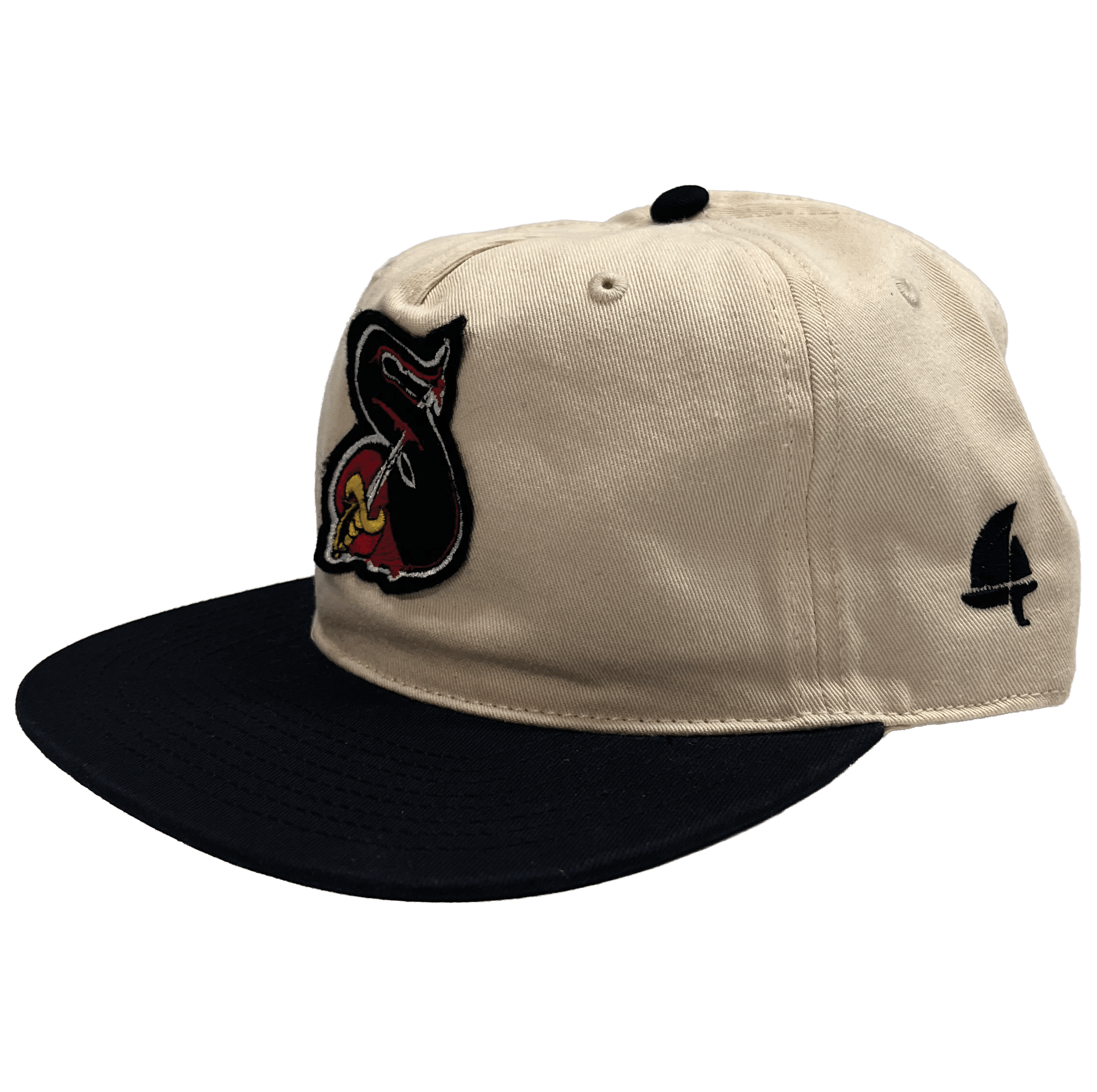 sail cloth "felt sword patch" two tone cap