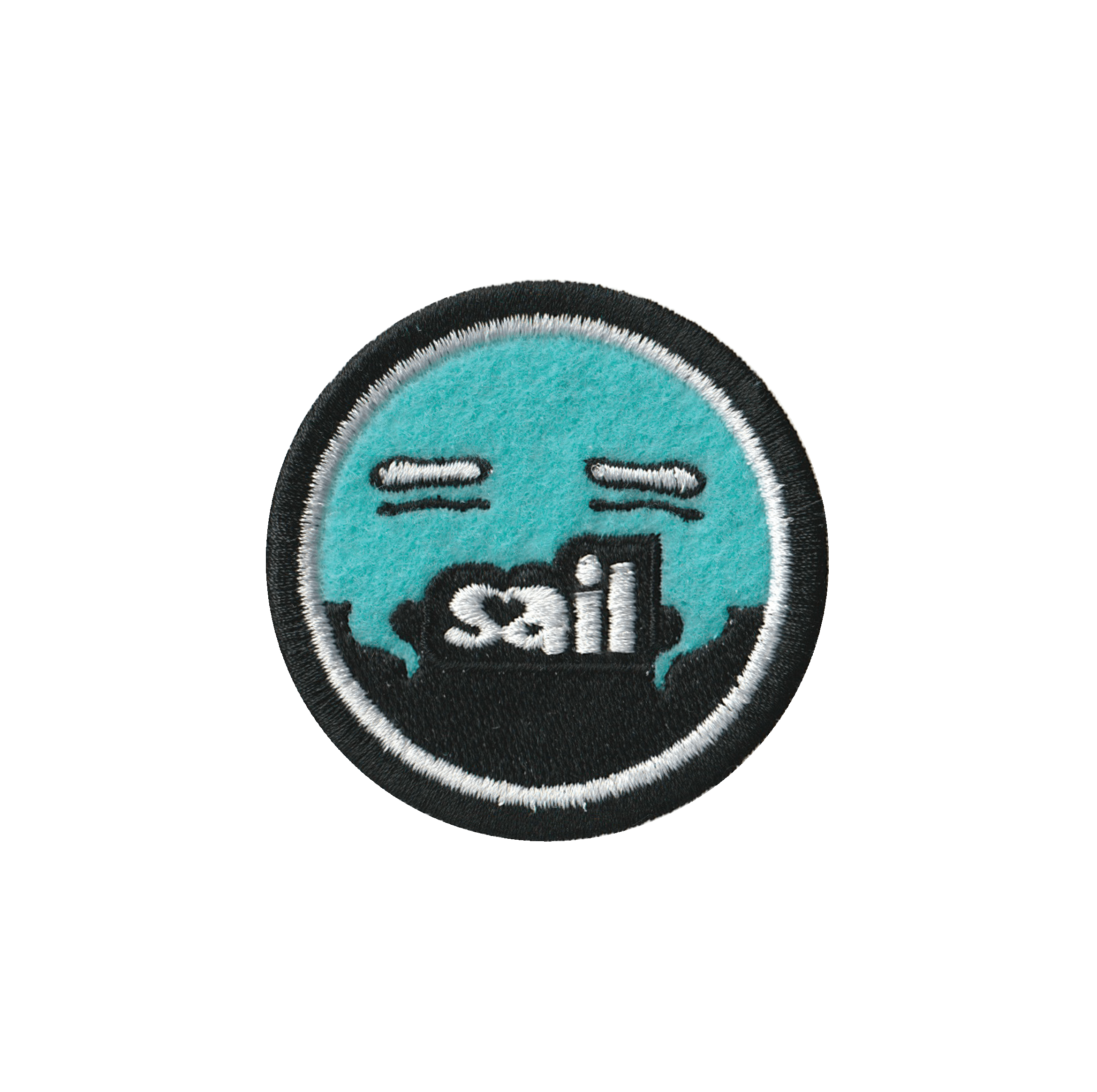 sail cloth "circle logo" patch