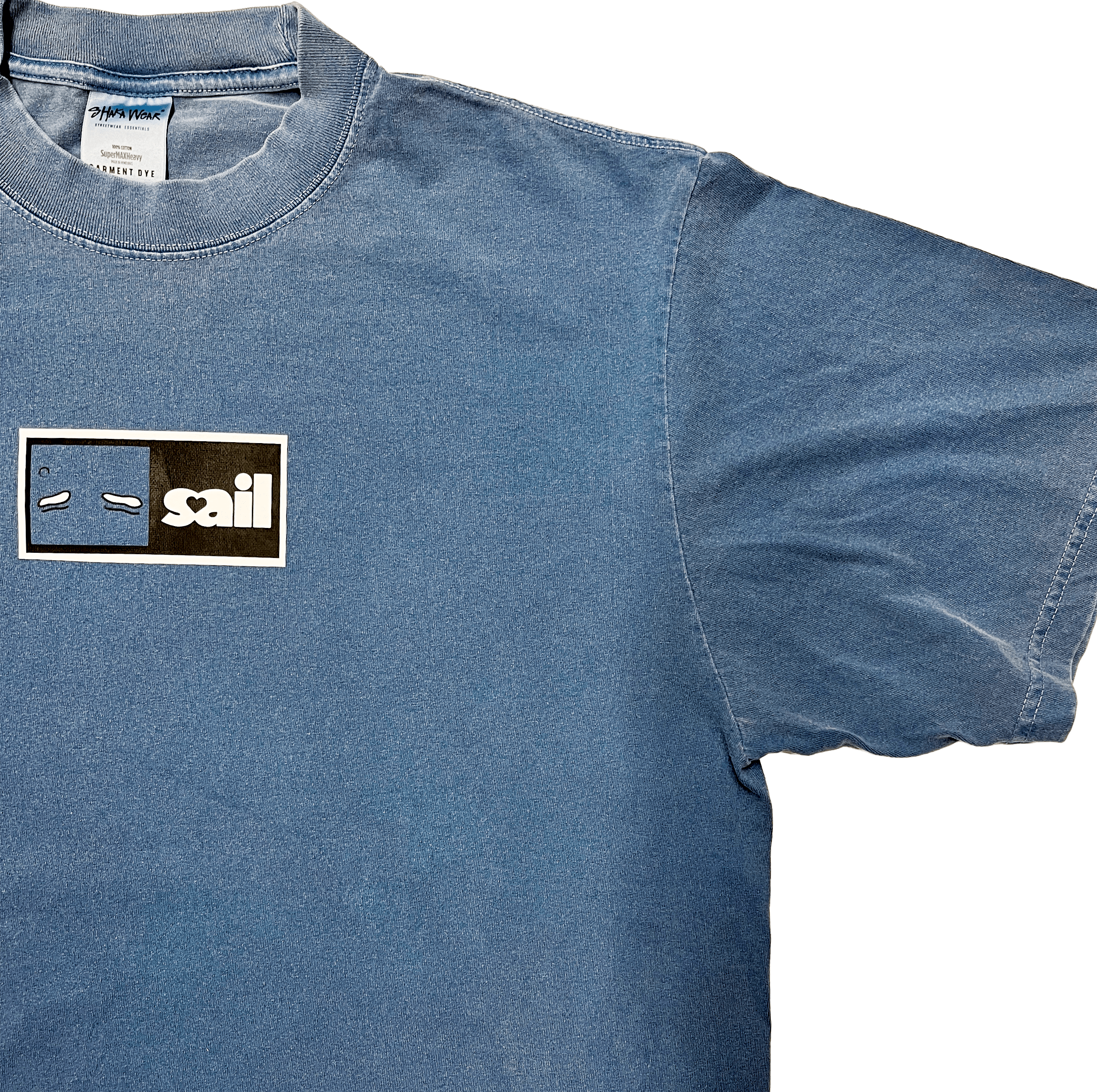 sail cloth "box logo" tee shirt