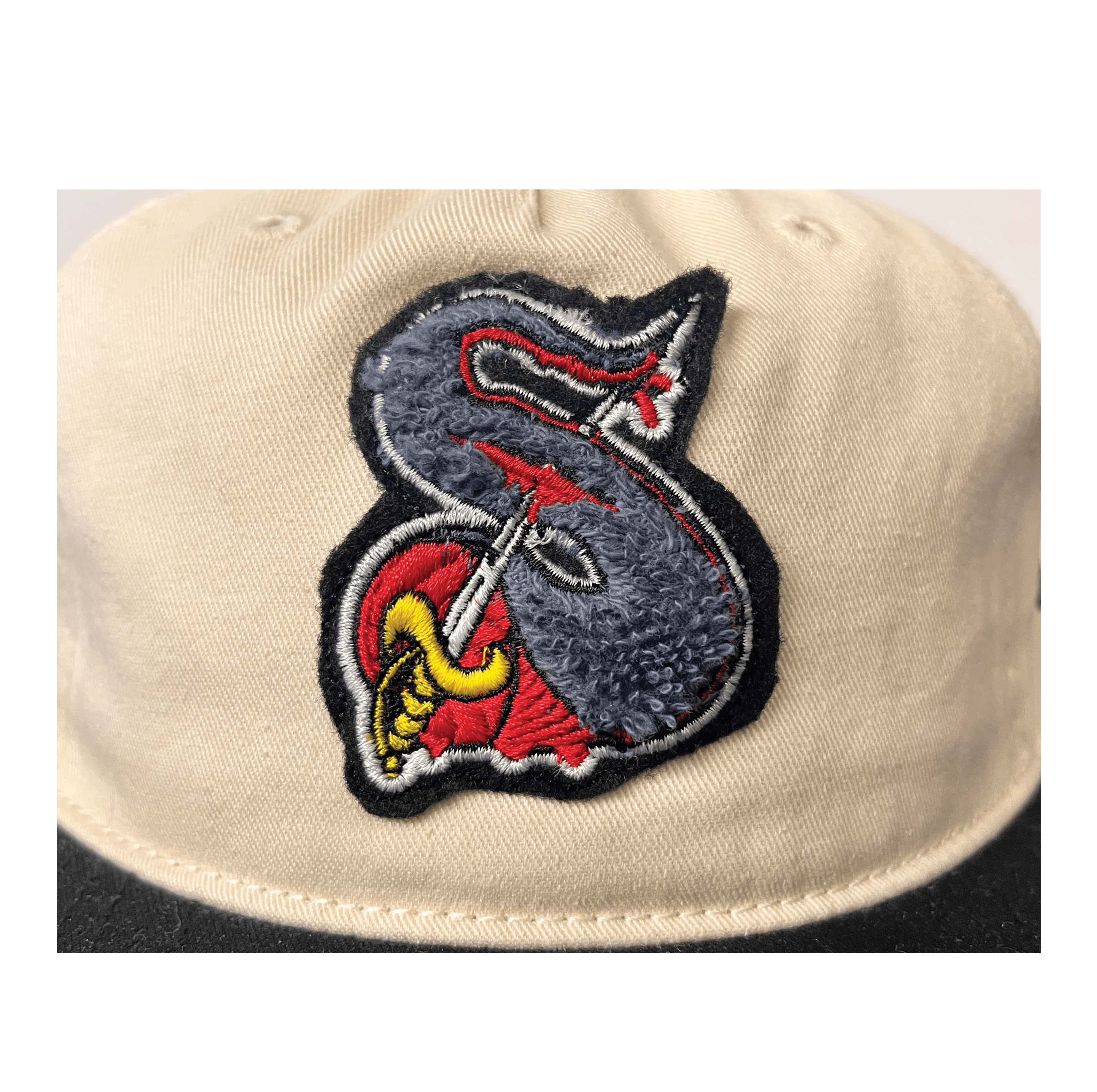 sail cloth "chenille sword patch" two tone cap