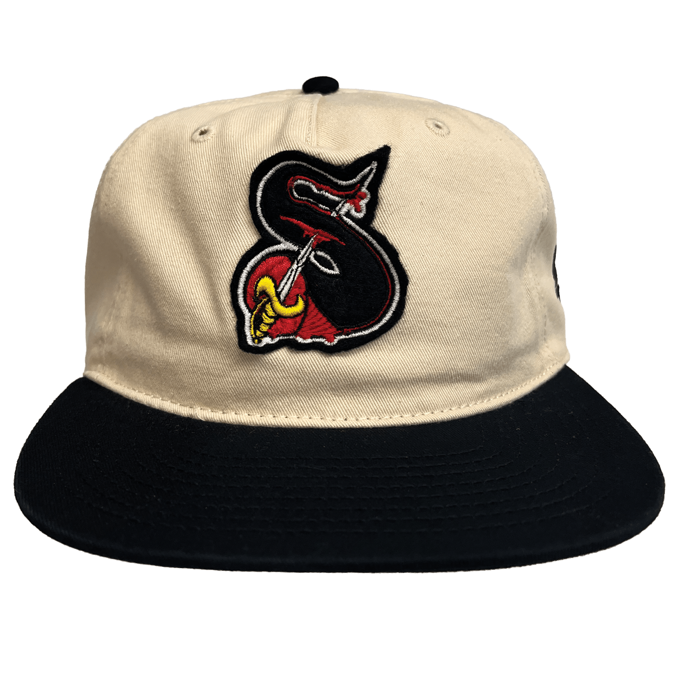 sail cloth "felt sword patch" two tone cap