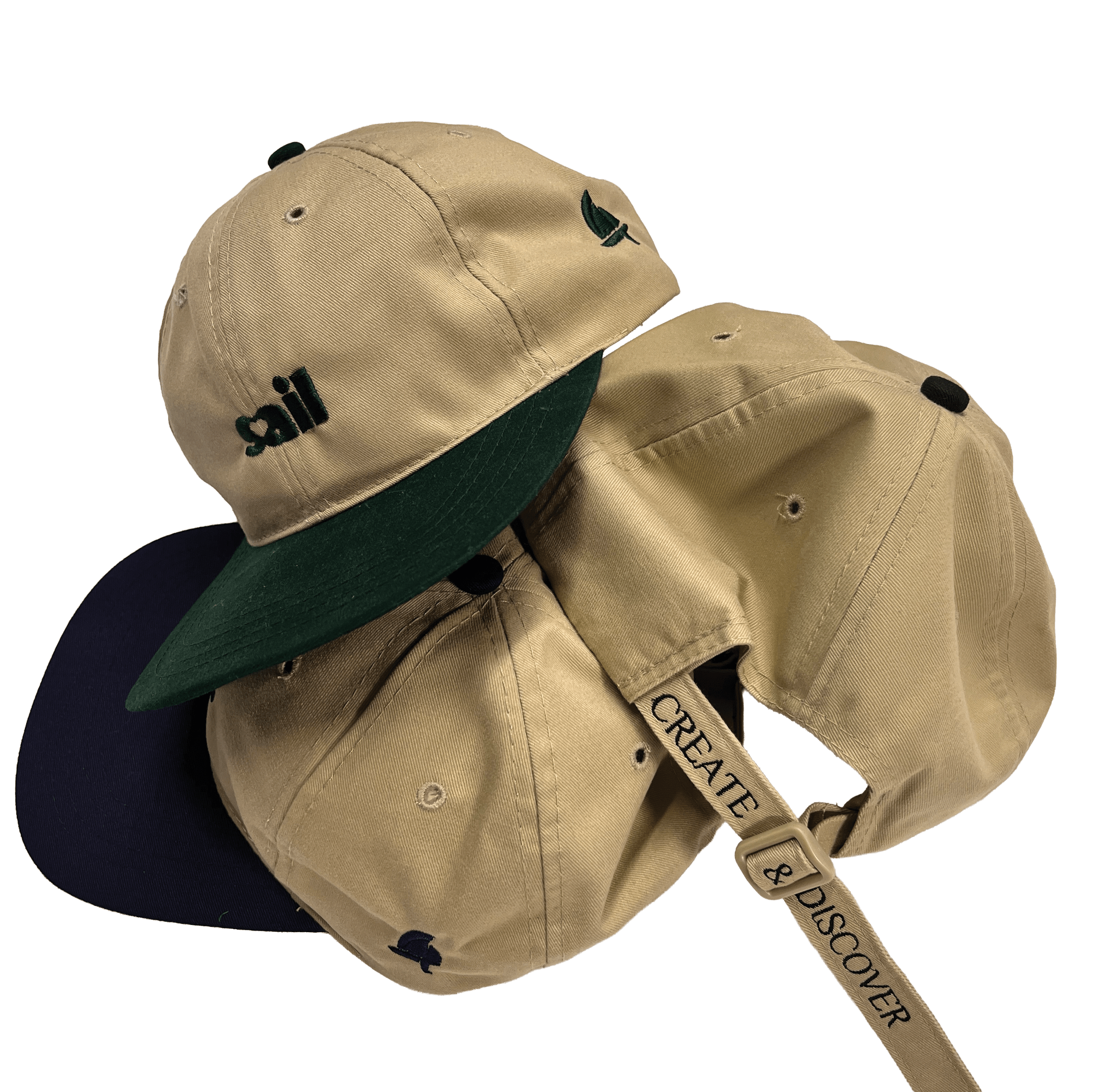 sail cloth "classic monotone" two-tone soft cap