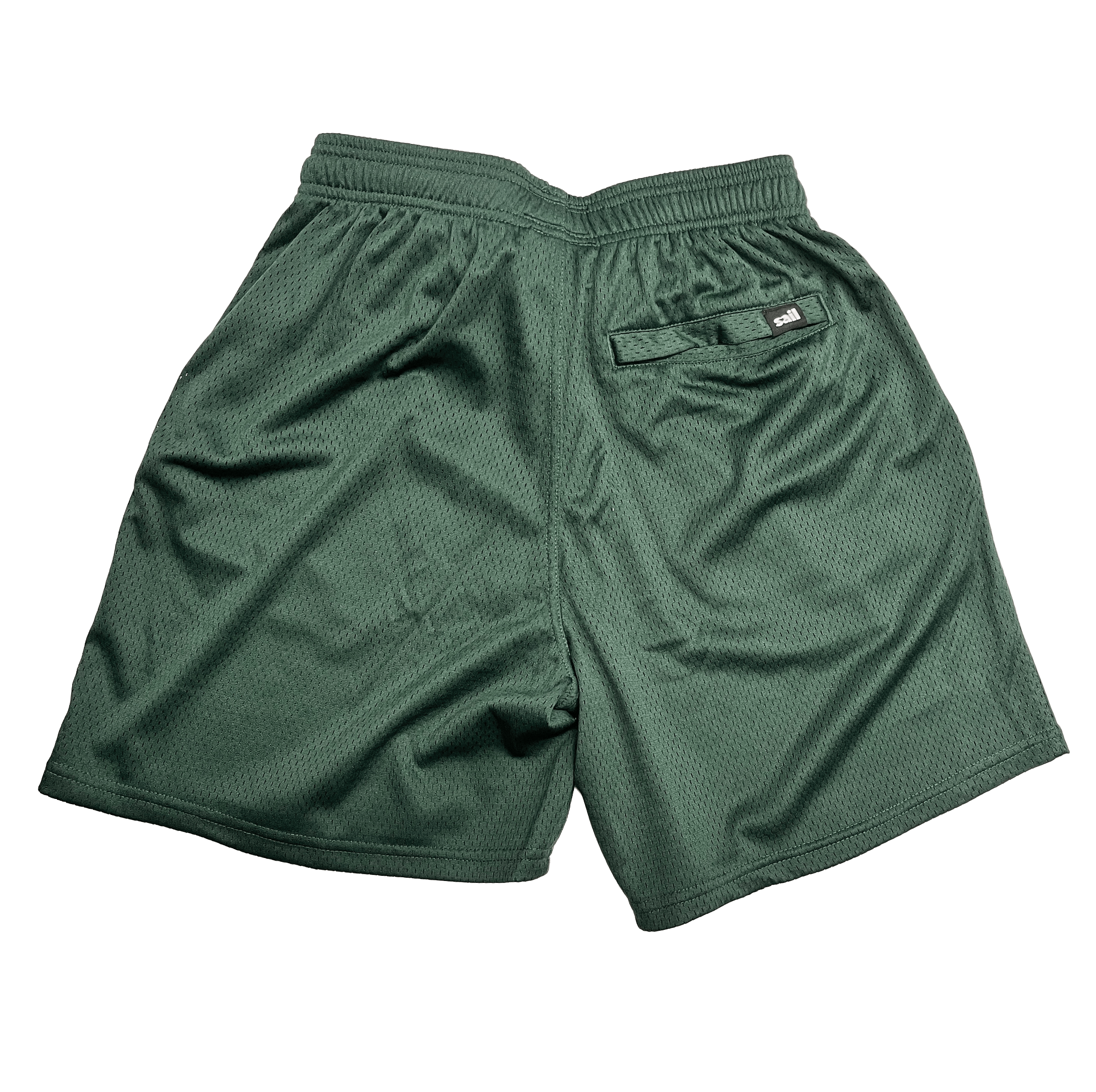 sail cloth "sword logo" mesh shorts