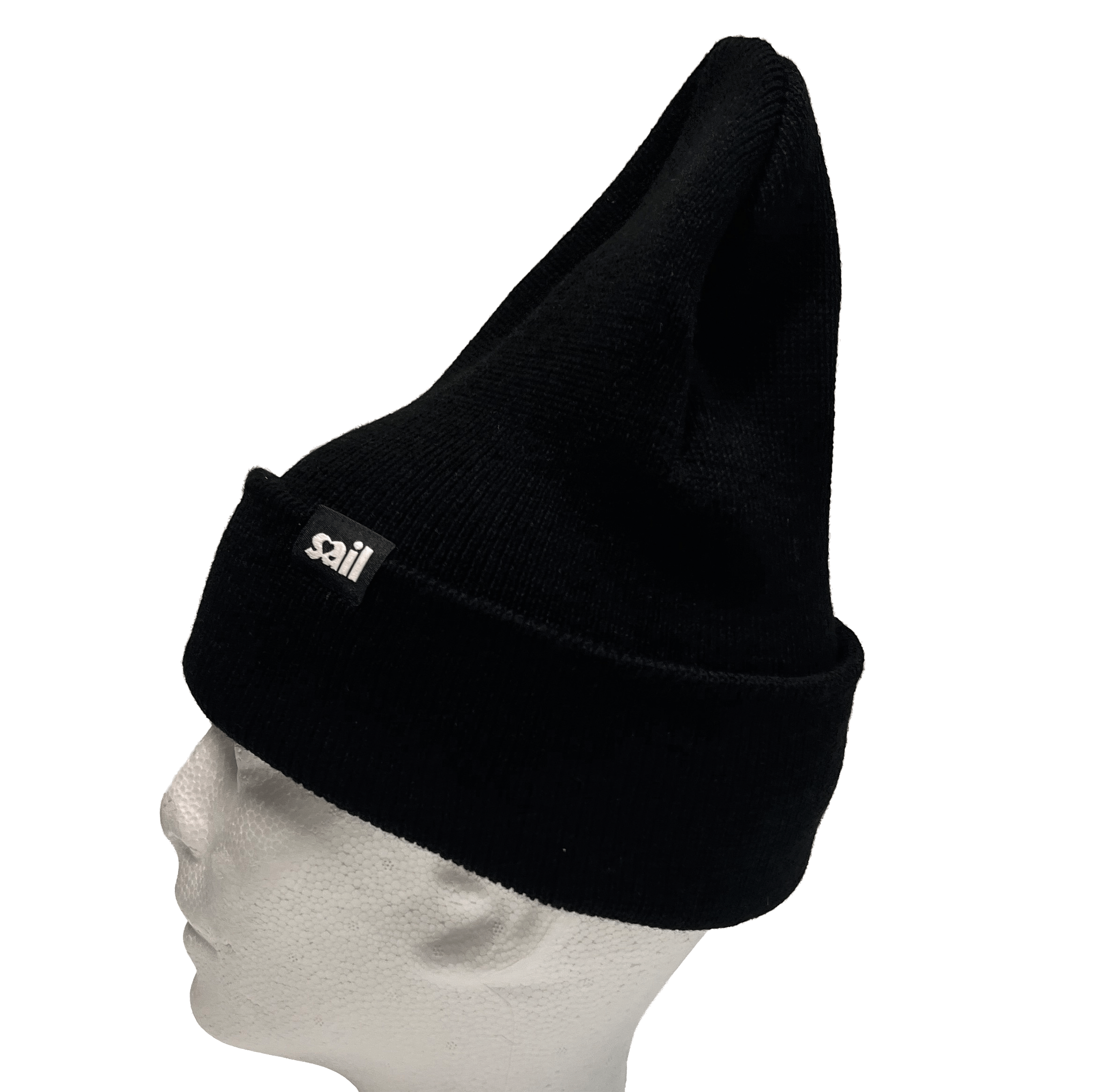 sail cloth "standard" black beanie