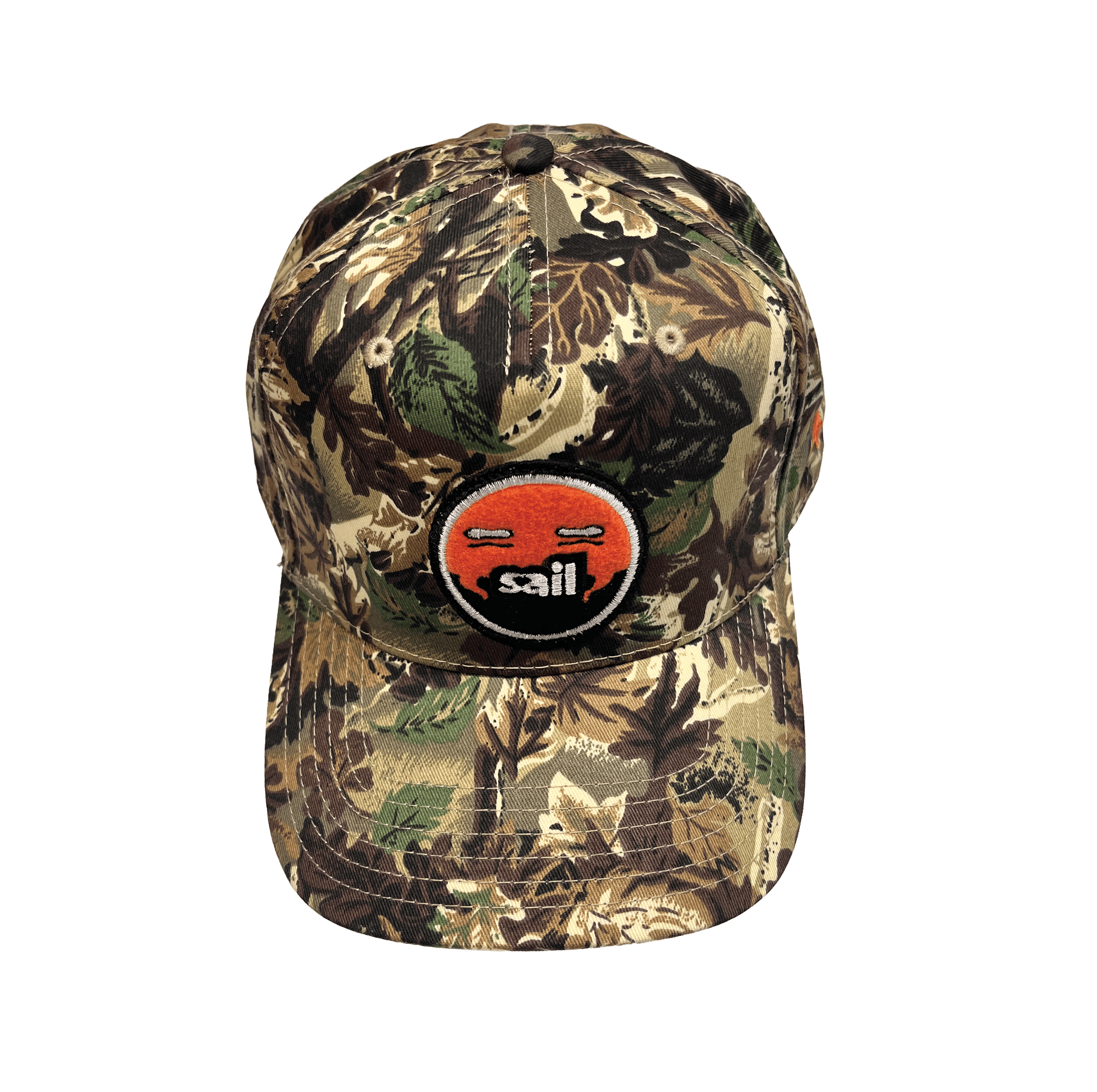 sail cloth "circle patch" camo velcro cap