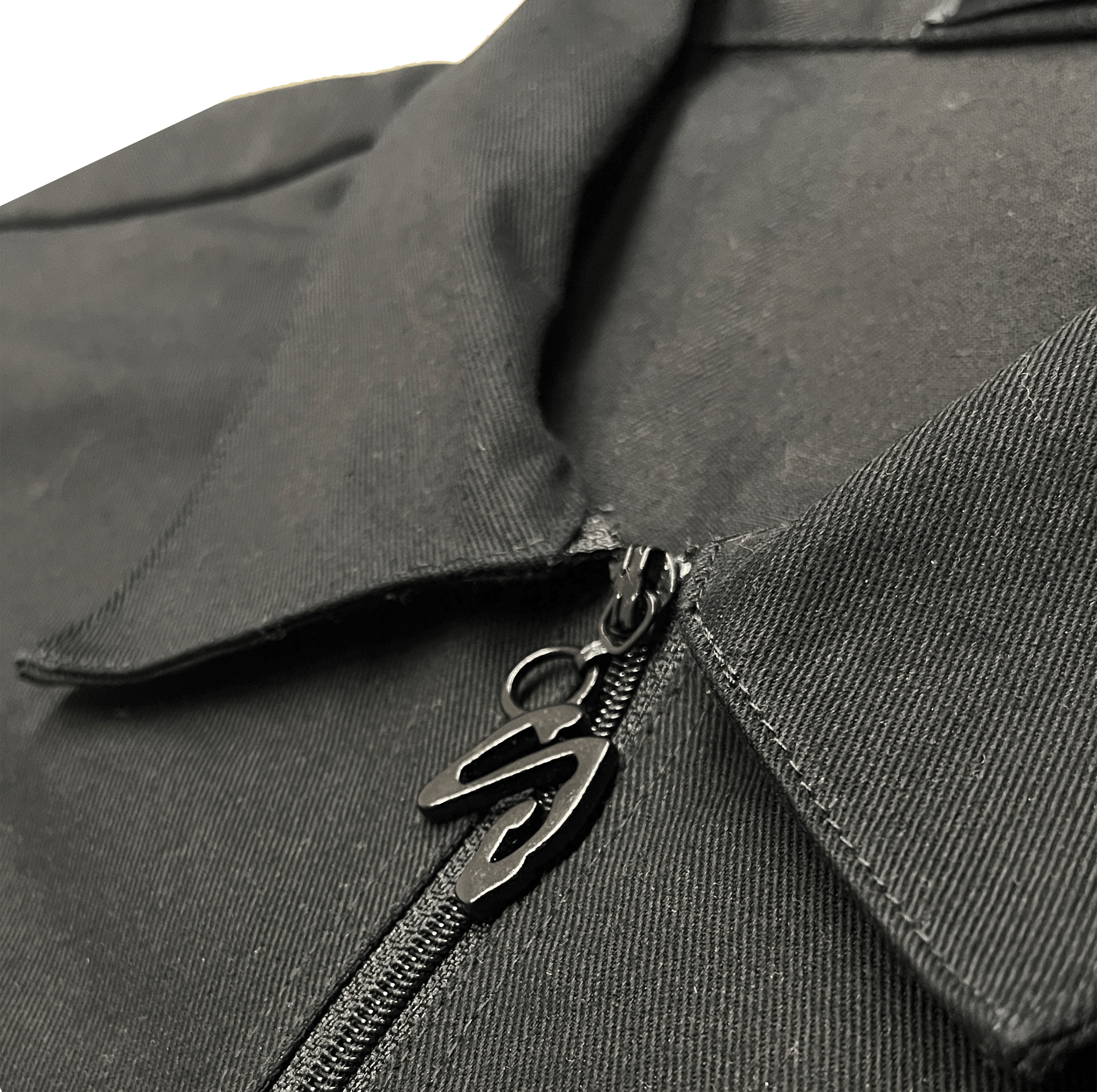 sail cloth "quarter zip" work shirt