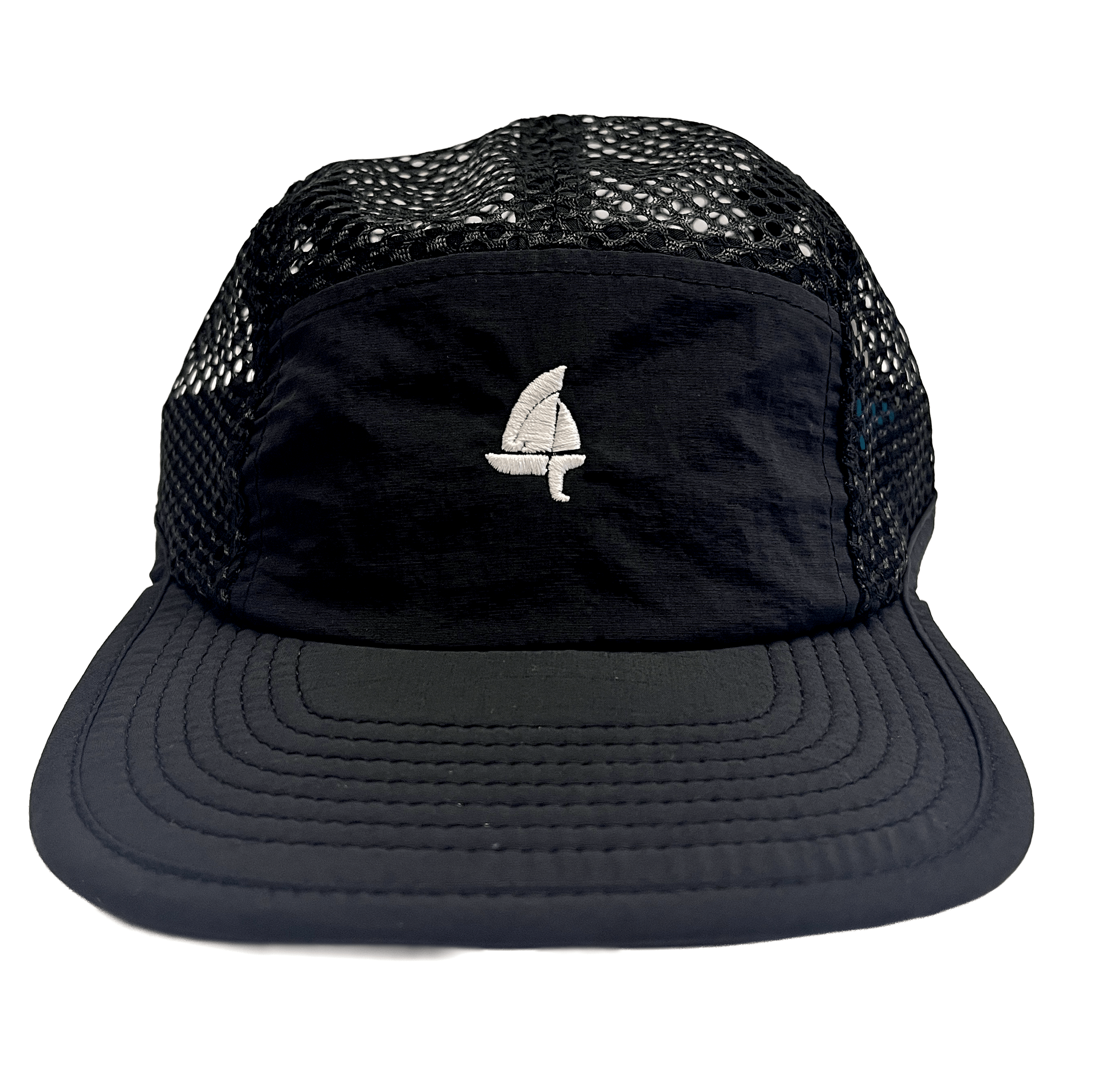 sail cloth "boat" black runner’s cap