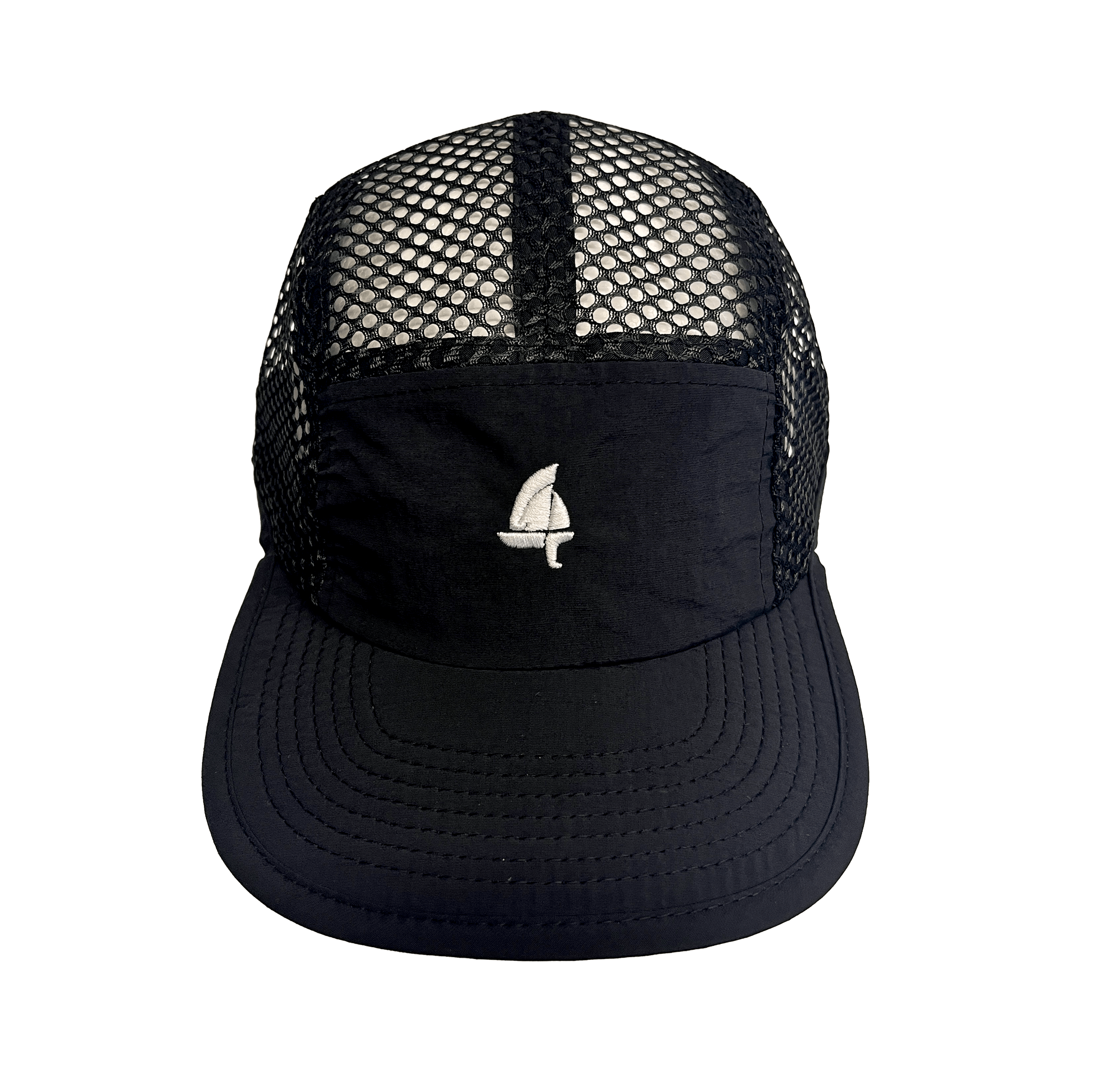 sail cloth "boat" black runner’s cap