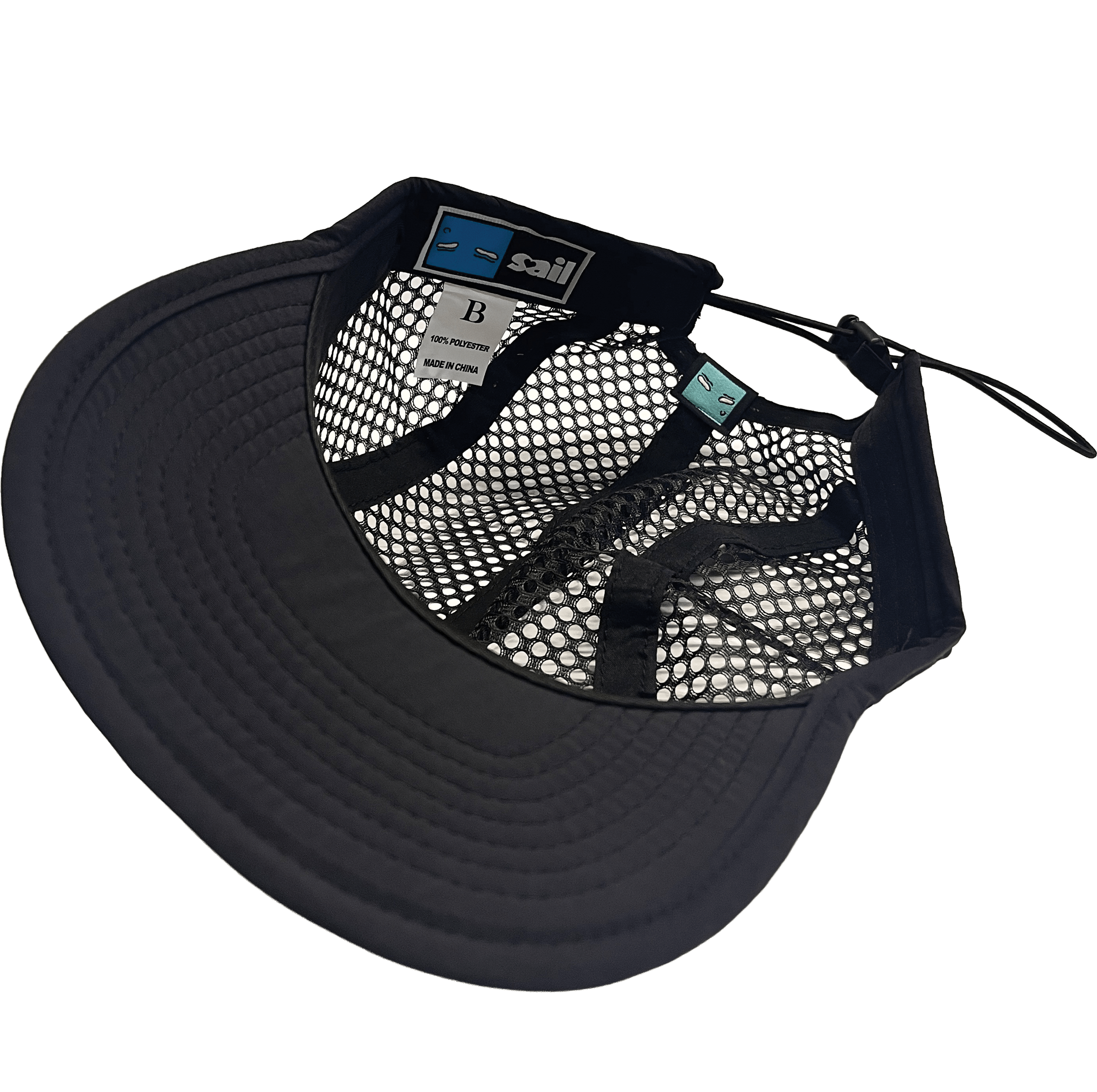 sail cloth "boat" black runner’s cap
