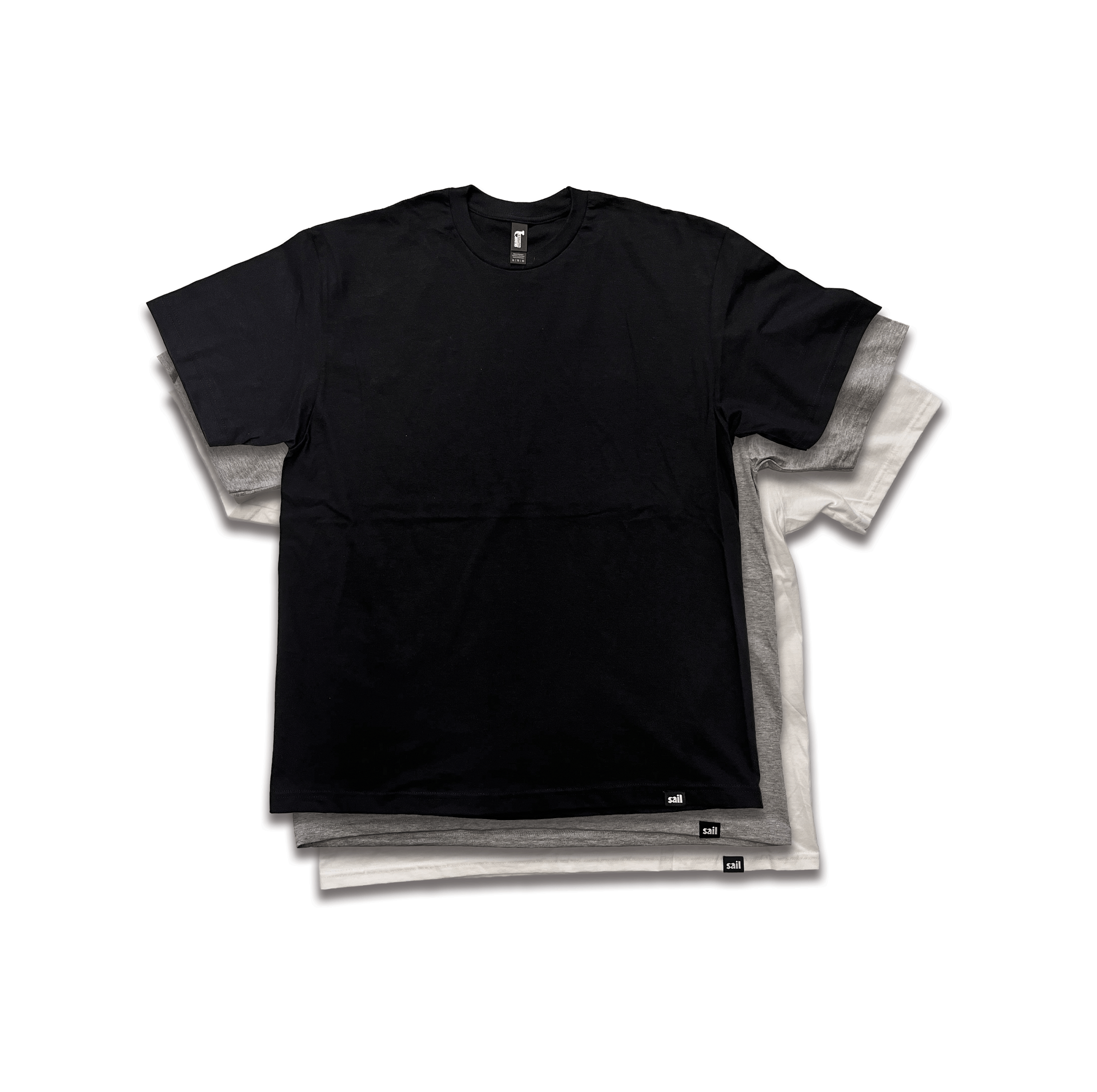 sail cloth "fresh 3pk" tri color tee