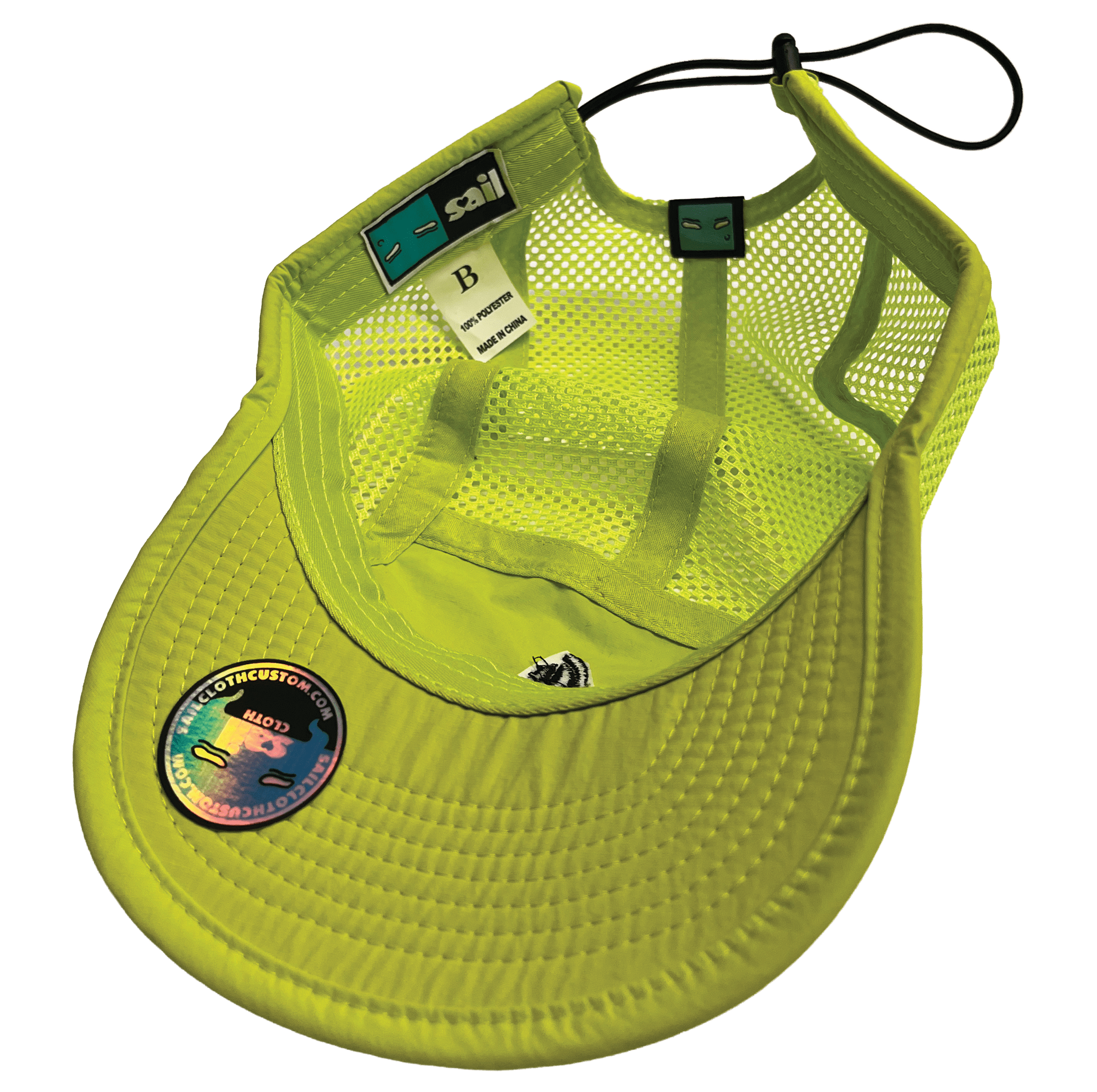 sail cloth "boat" yellow runner’s cap