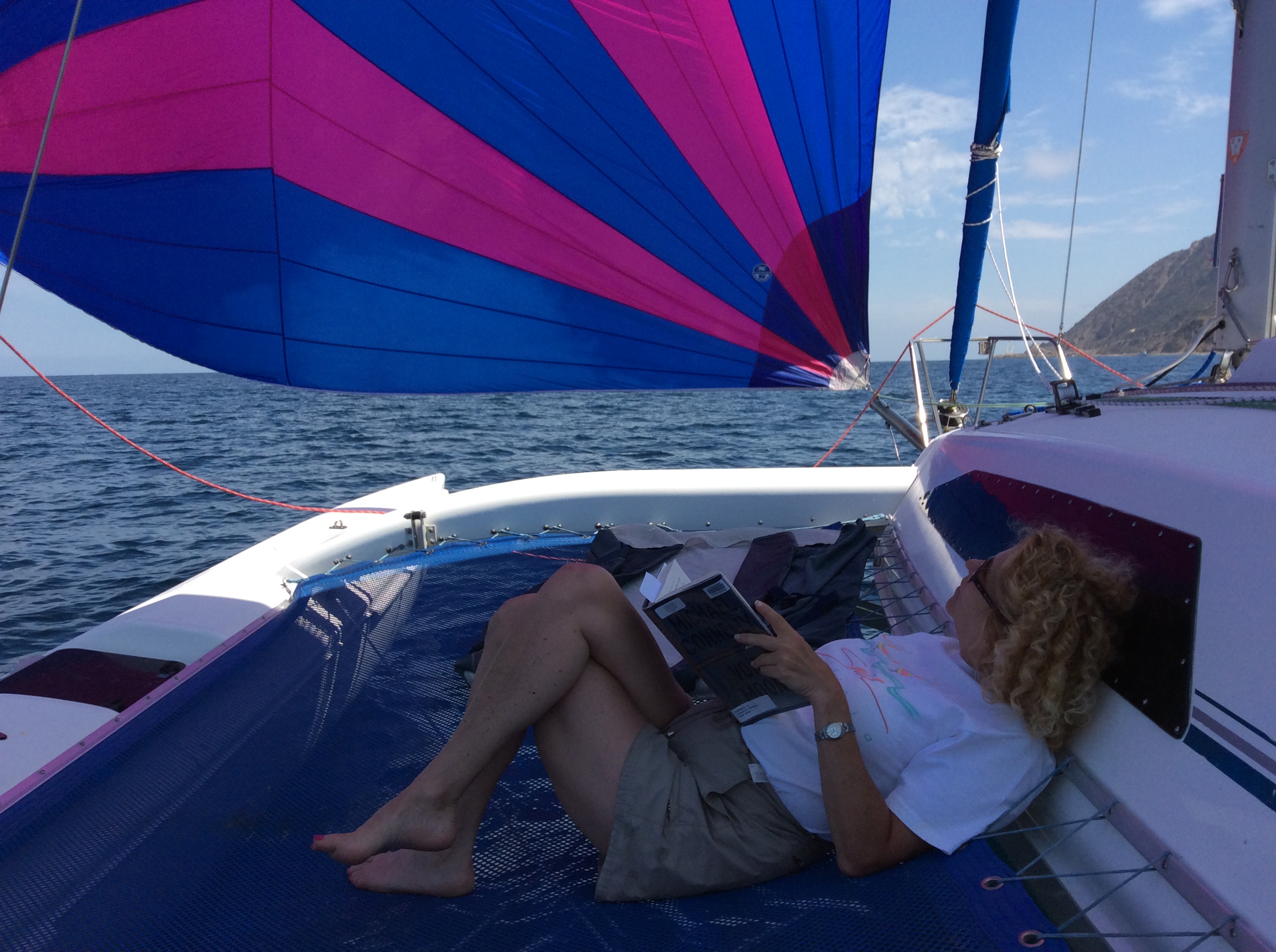 Kim really admired the spinnaker
