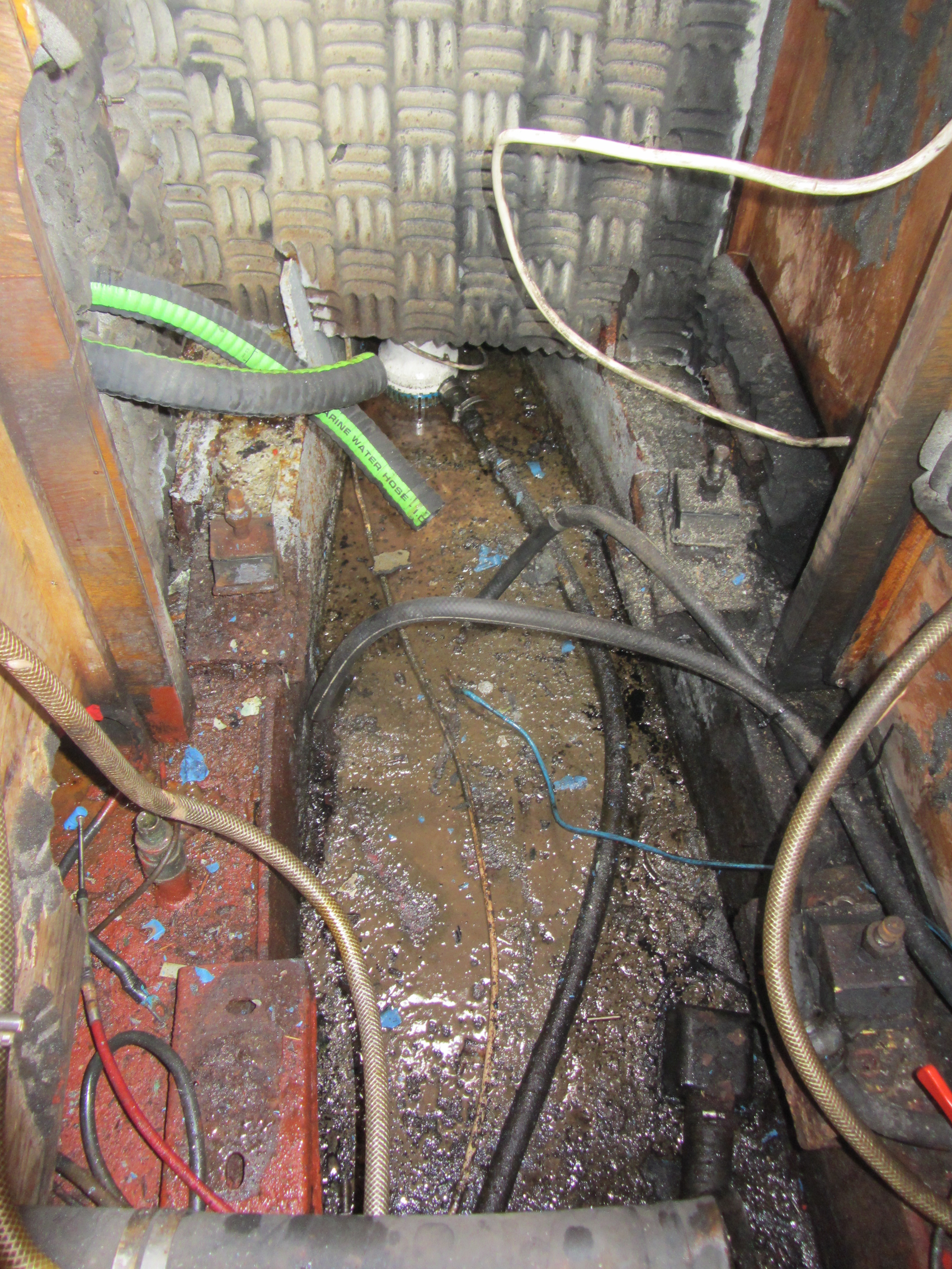 Motorruimte voor revisie