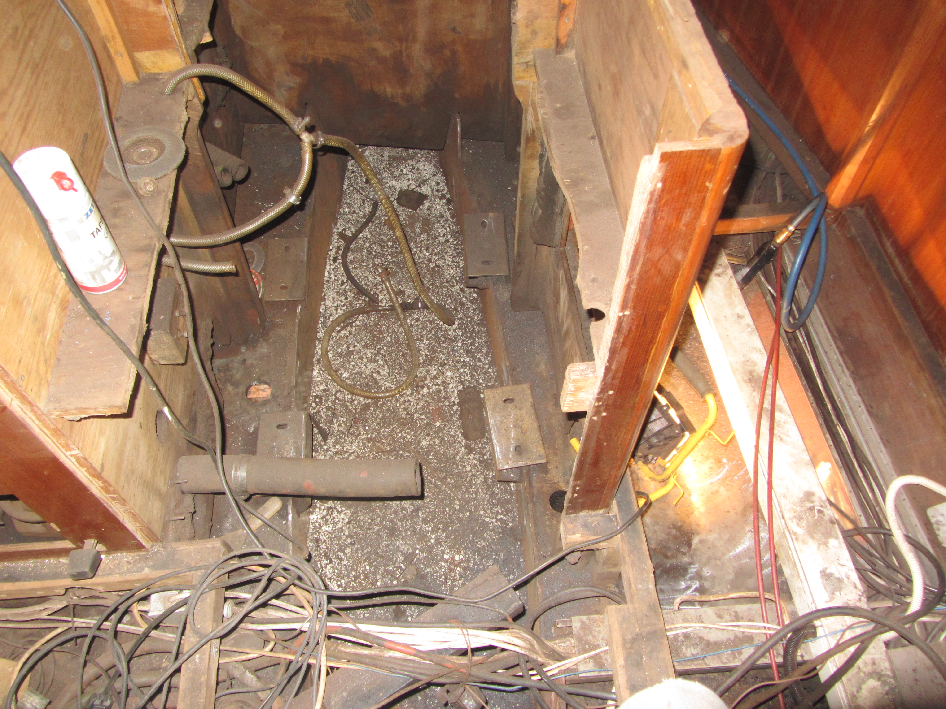 Motorruimte oude staat