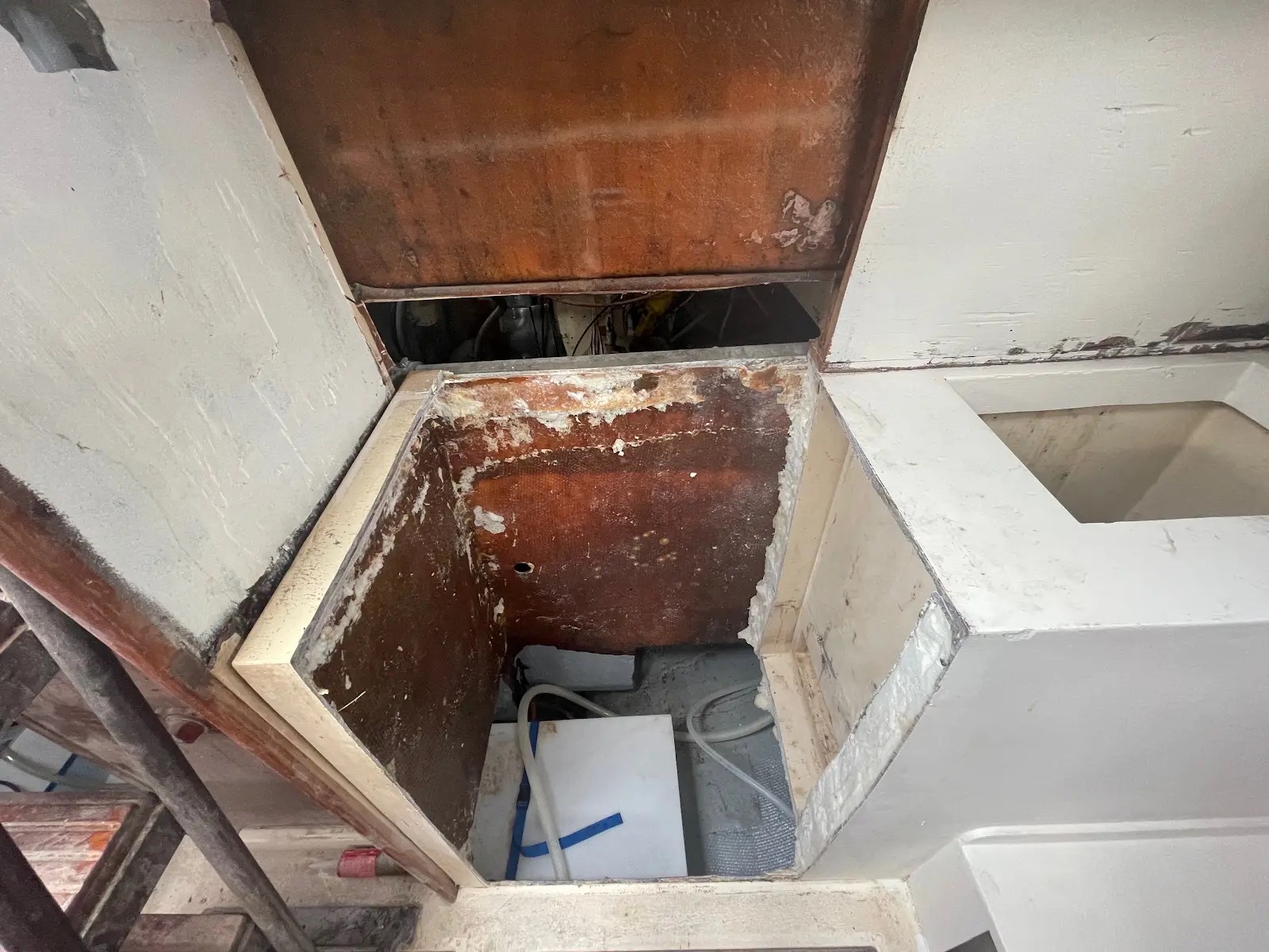 Work underway in Kopelia’s galley