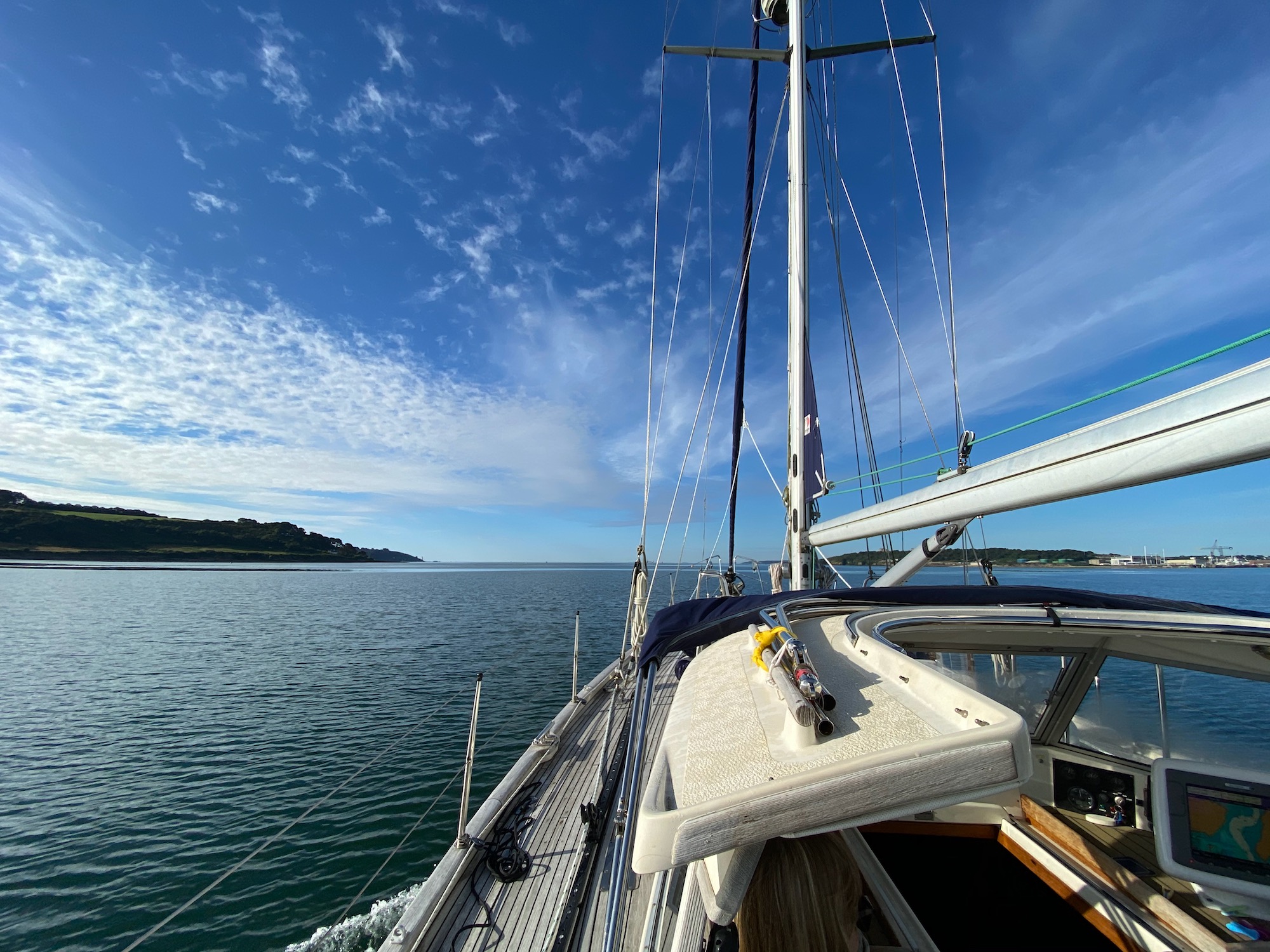 Hallberg-Rassy 42E blue water cruiser sailing yacht sailboat cruising on a boat sailing vessel liveaboard boat sailing away living on a boat full time sailing family sailing with a baby sailing with a toddler cruising yacht sailing with a dog sailing with a newborn sailing europe sailing with pets sailing around the UK sailing kid boat
