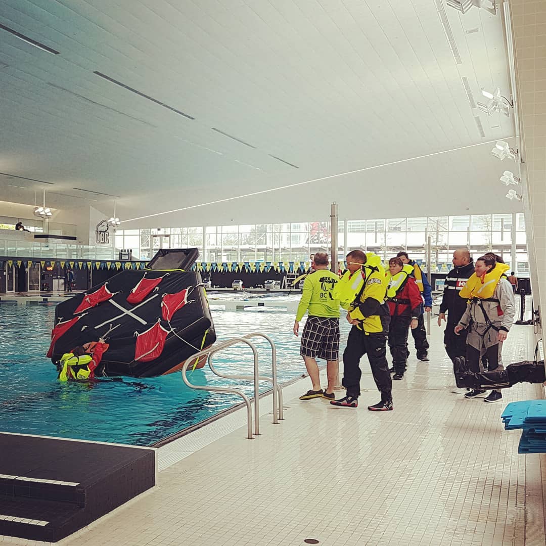 Flipping the raft...