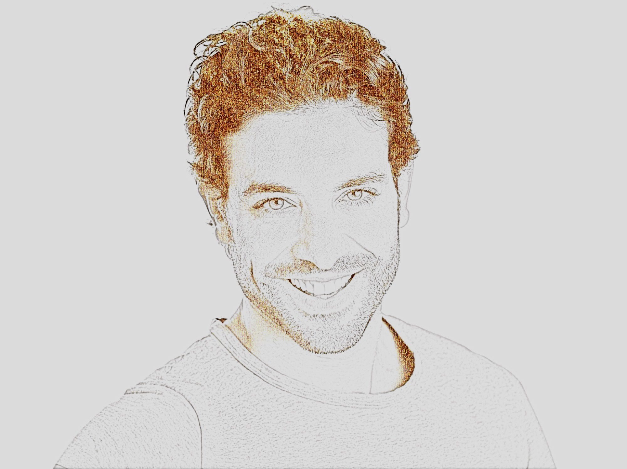 sketch of a man