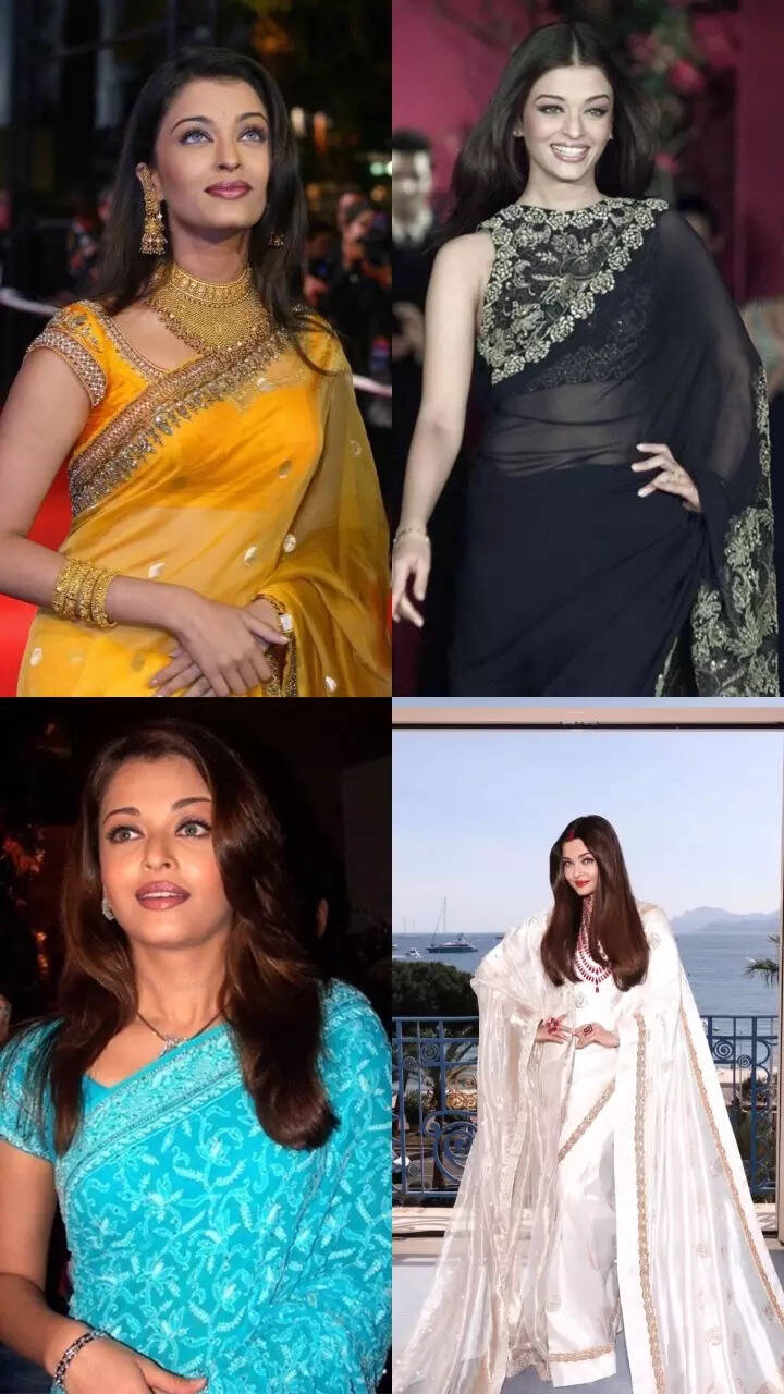 Times Aishwarya personified elegance with her saree looks Times Aishwarya personified elegance with her saree looks