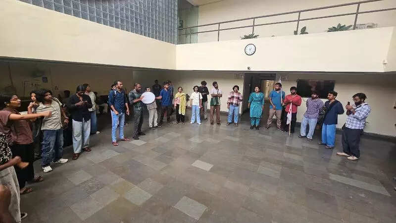 Police place 3 University of Hyderabad students on house arrest in campus hostel ahead of protest, ETEducation Police place 3 University of Hyderabad students on house arrest in campus hostel ahead of protest, ETEducation