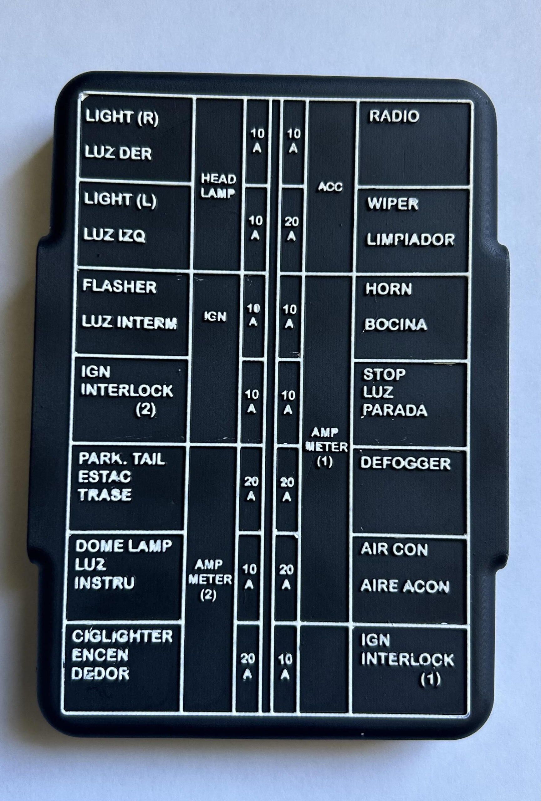 74 Datsun Z S30 3D Printed Fuse Cover - Sakebahn Classic