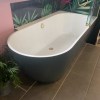 *Ex-display* Calypso Fitted Furniture, Waters Ebb Colour Matched Corner/Shower Bath, Tap, WC - Image 3
