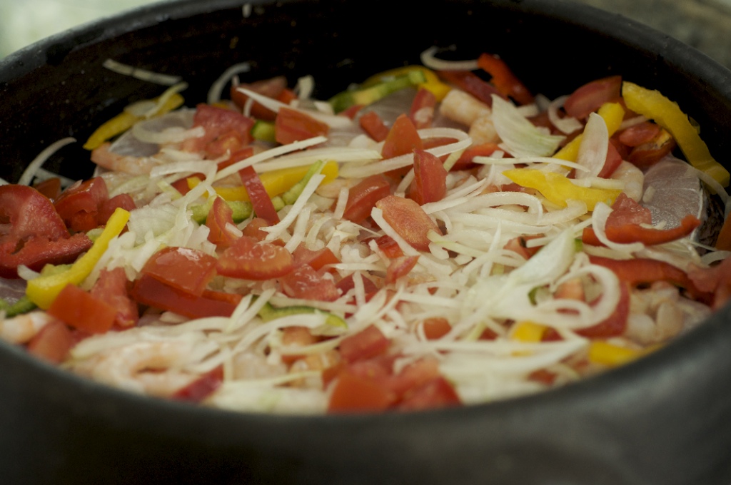 Mais uma camada de legumes