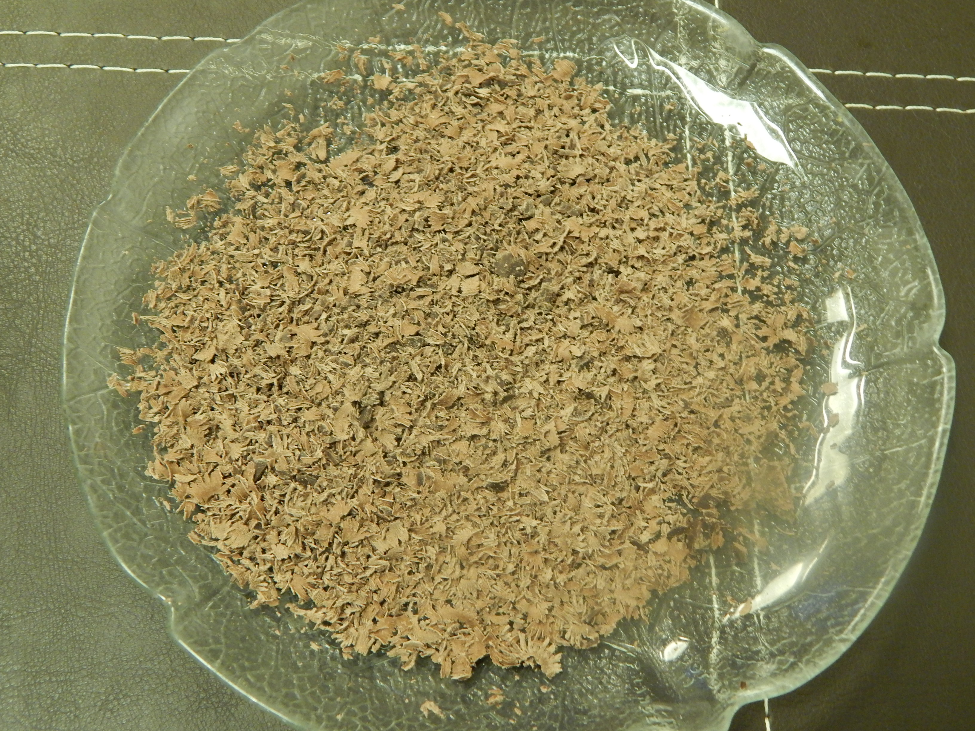 Cobertura de chocolate ralado