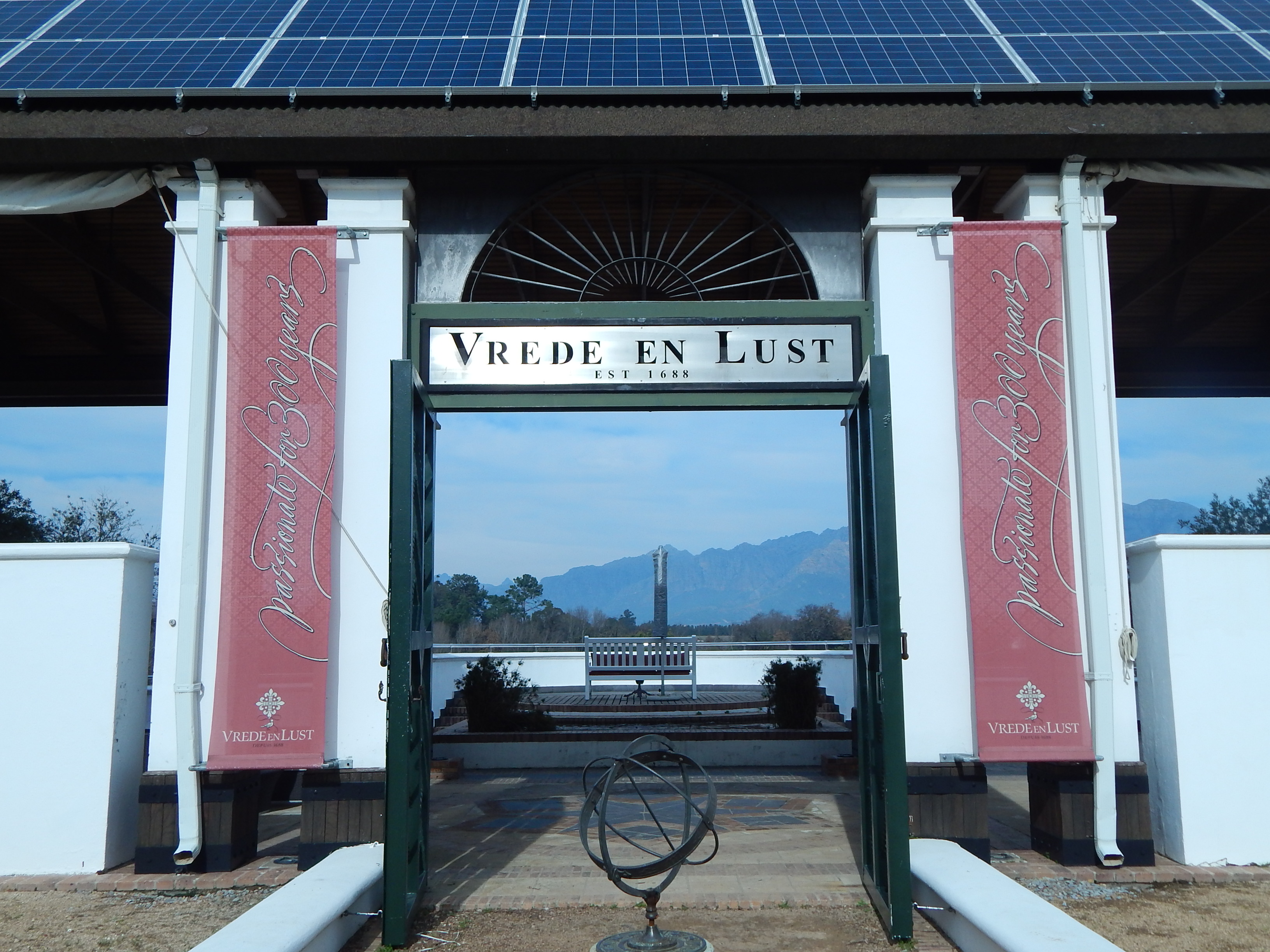 Entrada do lounge de degustação