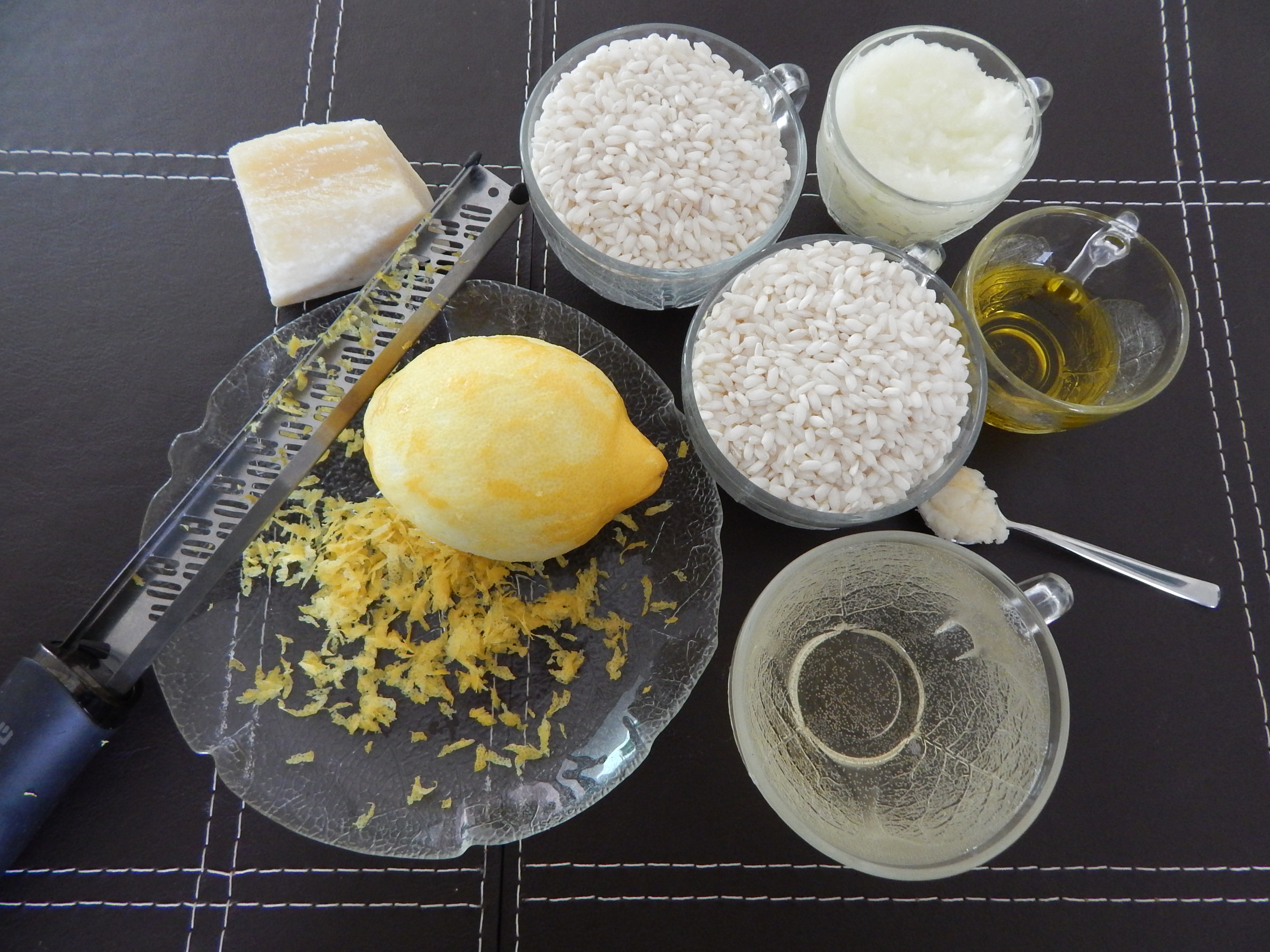 Ingredientes do risotto