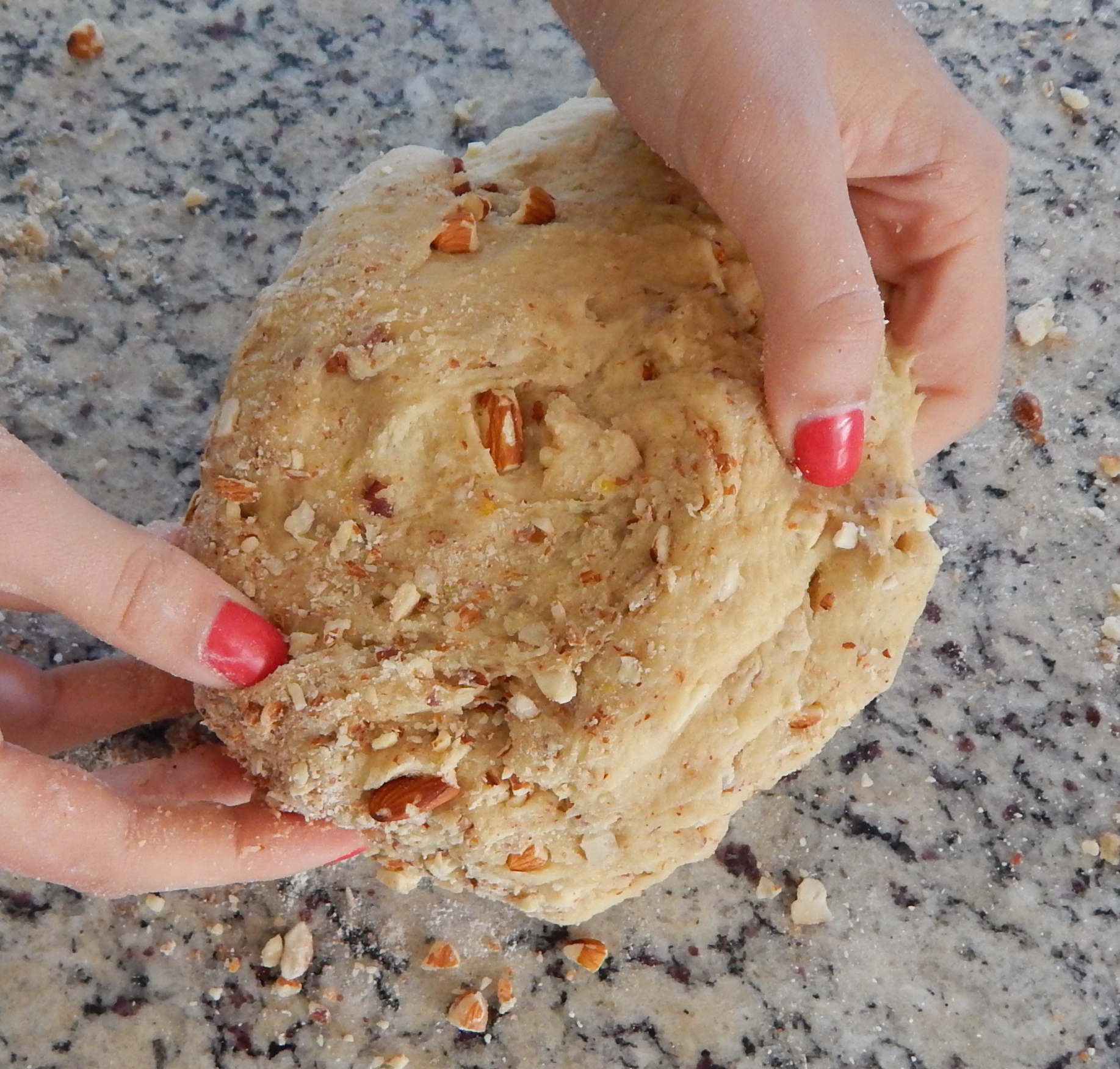 Misture as frutas secas