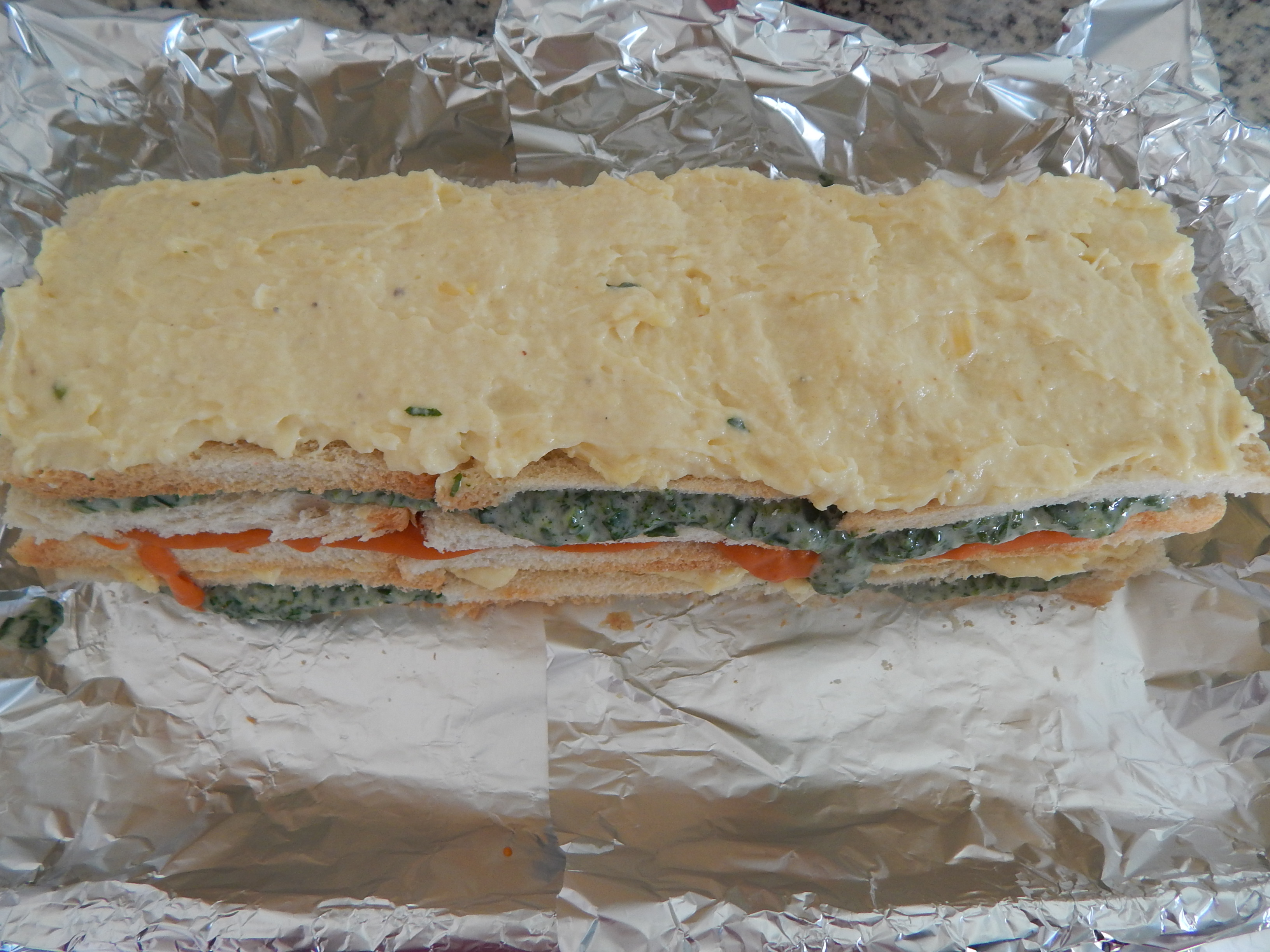 cubra e faça a 3a. camada