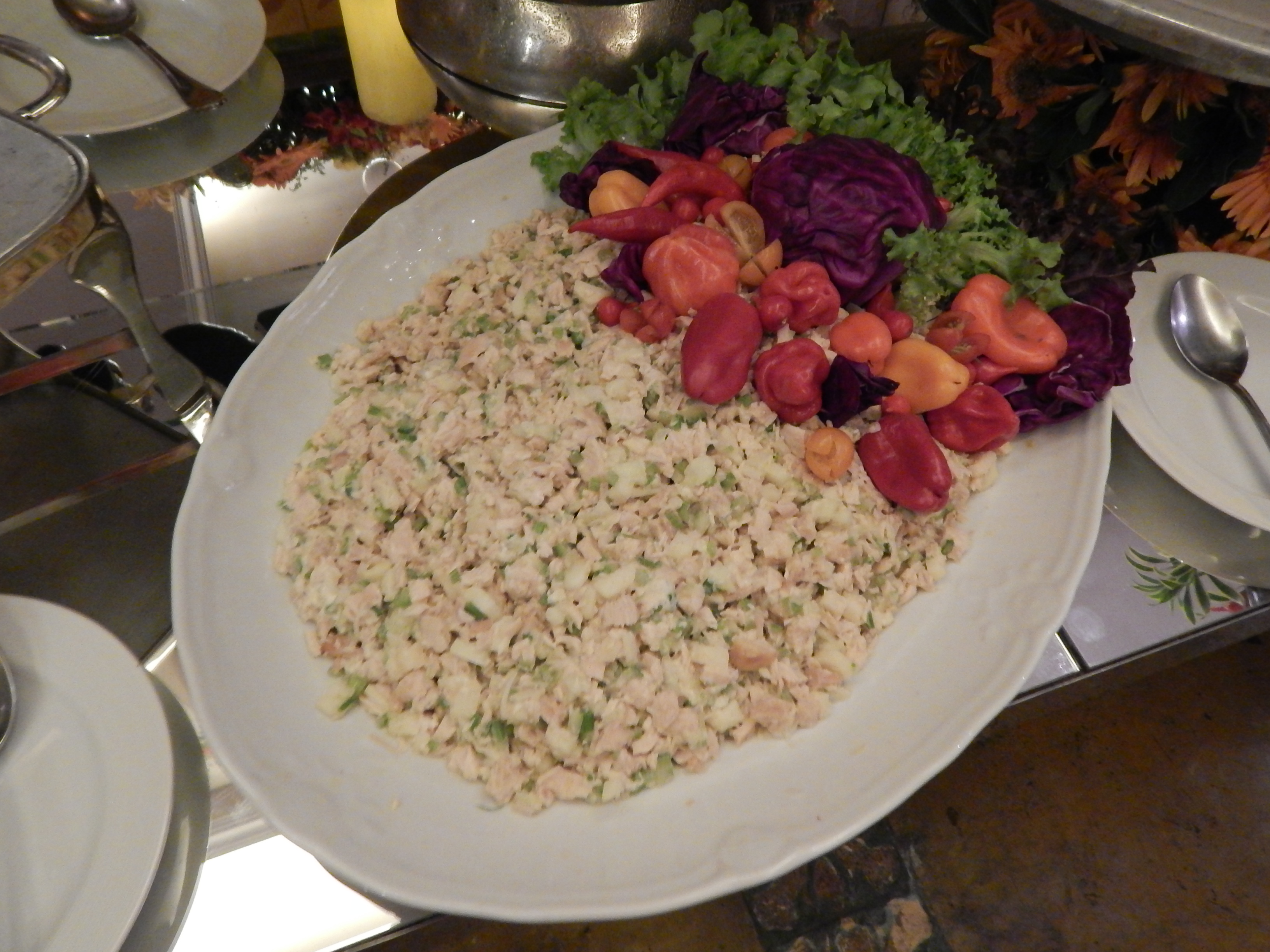 Salada de aipo com frango